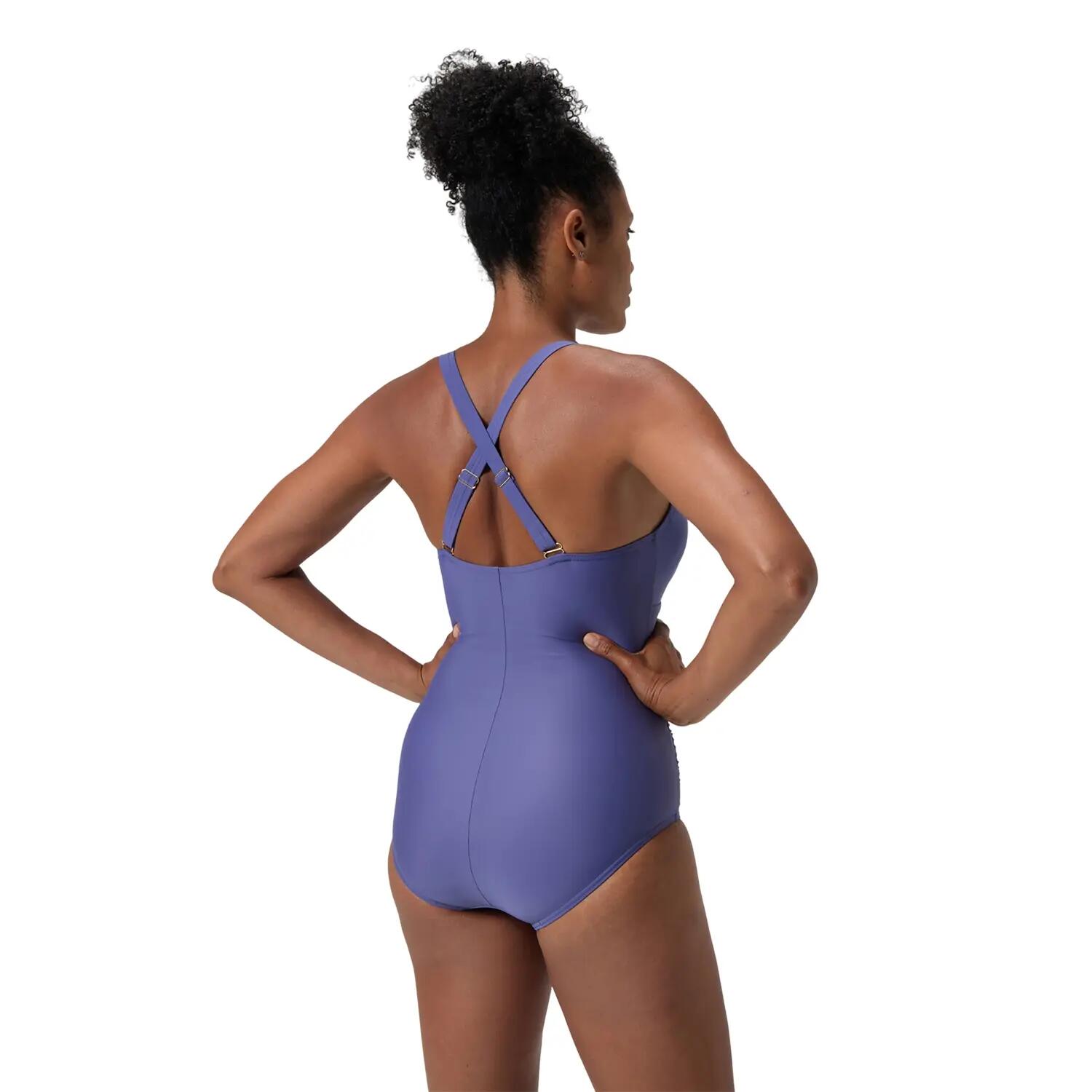 Strój kąpielowy jednoczęściowy damski na basen Speedo Shaping V Neck 3/7