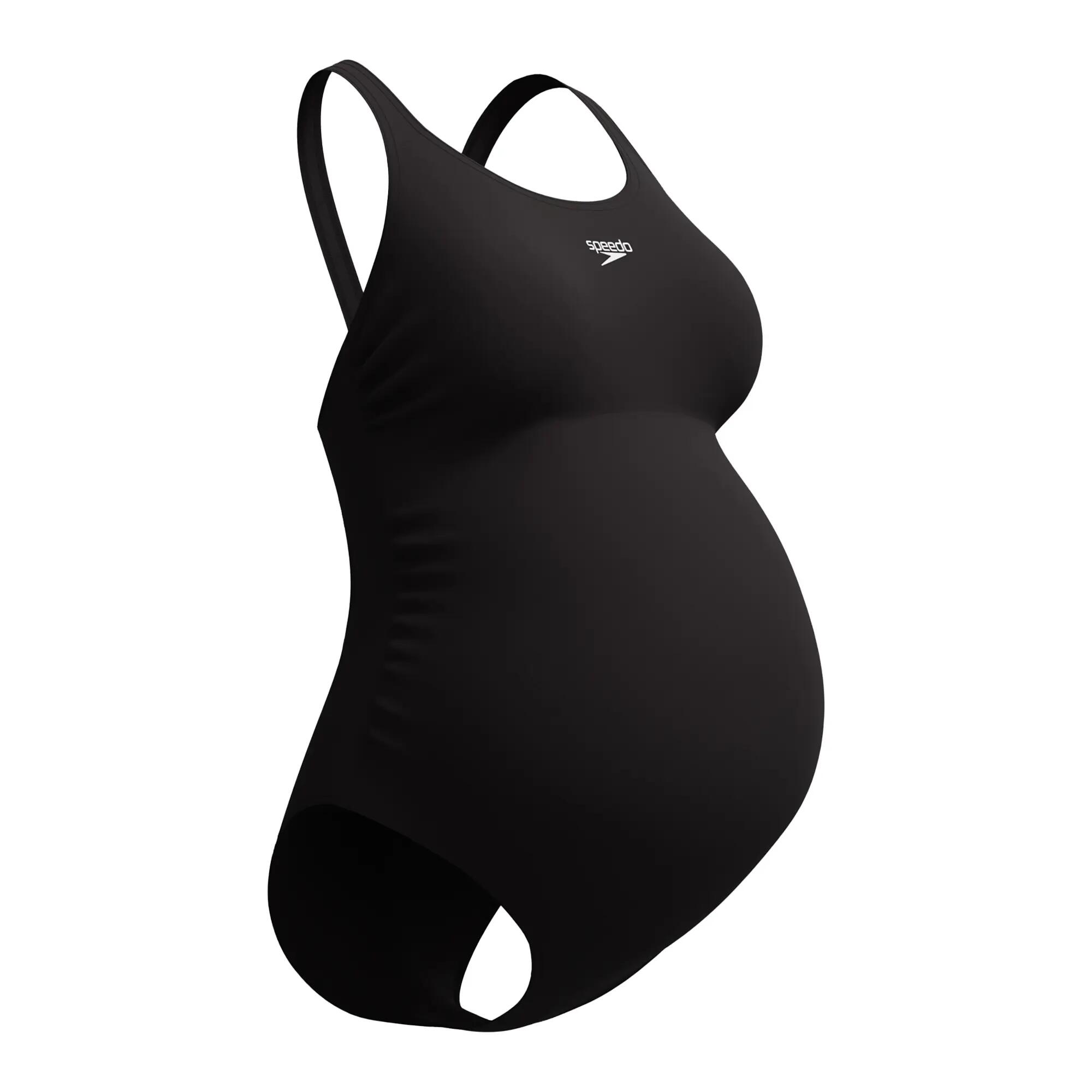 Badeanzug für , Fitness, Umstandskleidung Damen Schwarz 6/7