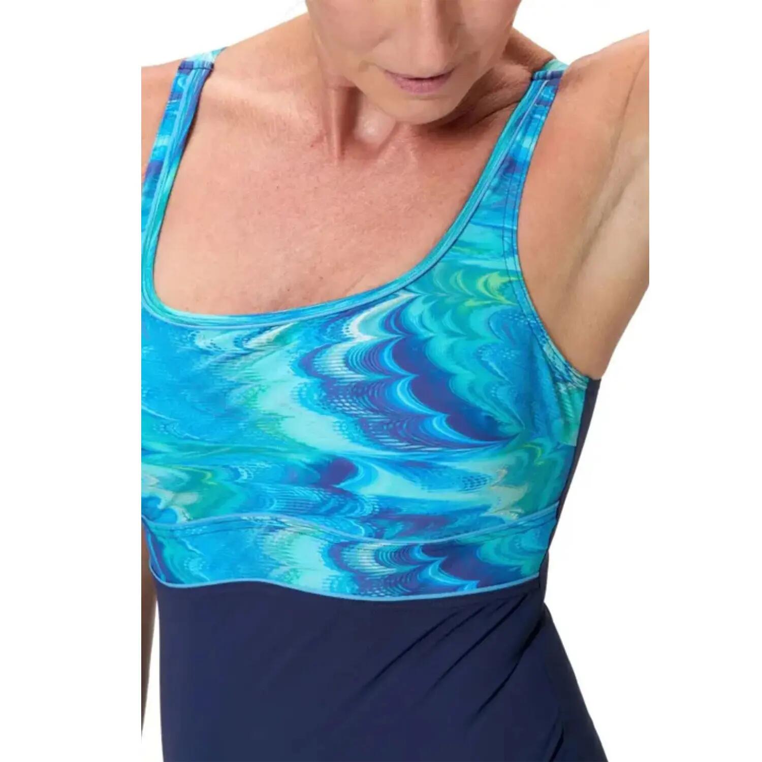 Maillot De Bain 1 Pièce À Bretelles Ajustables Motif/style Contour ECLIPSE Femme 4/7