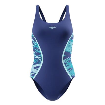 Maillot de bain Speedo Hyperboom Splice Muscleback Bleu nuit/Bleu