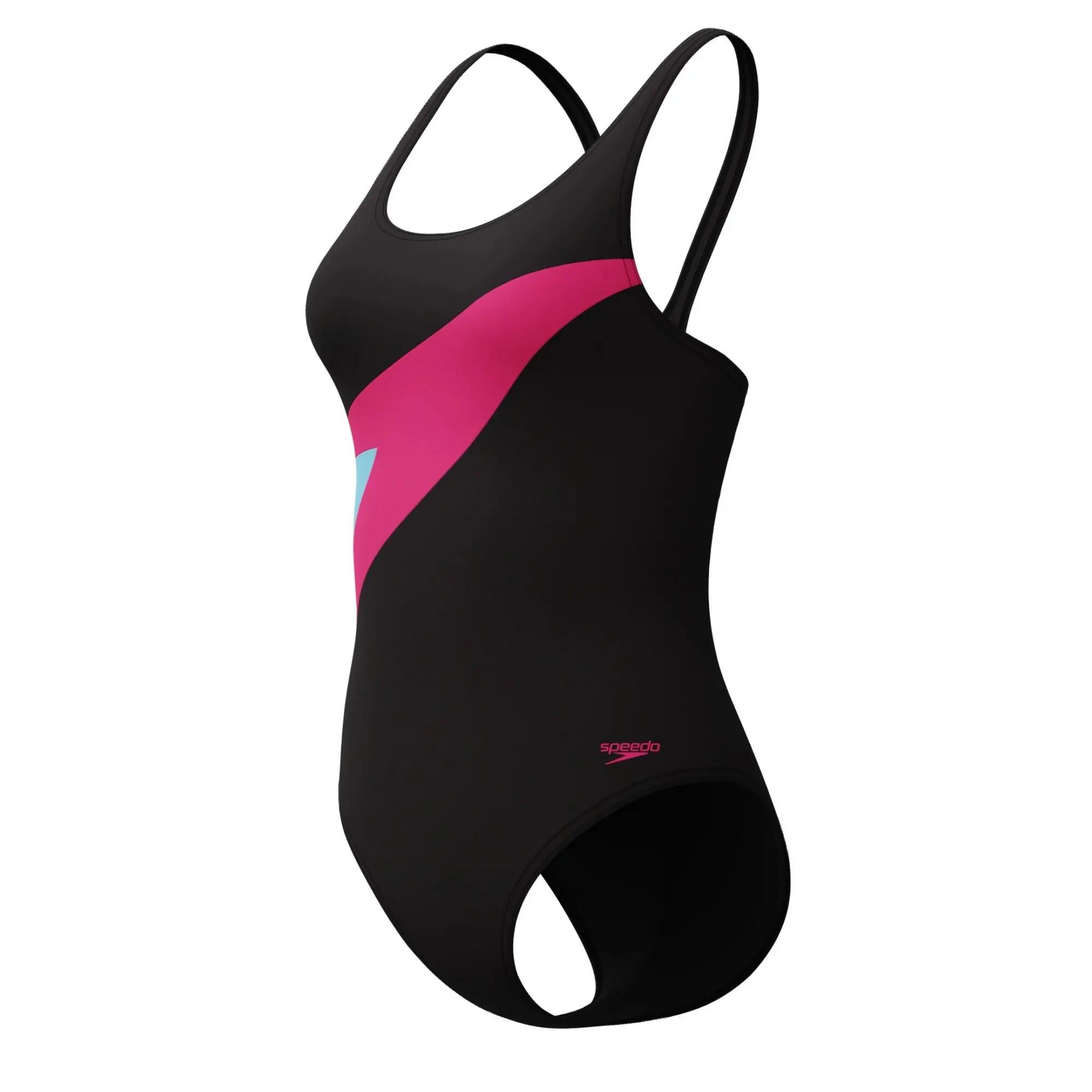 Maillot De Bain 1 Pièce Motif/style Blocs De Couleurs HYPERBOOM Femme (Noir / 4/7