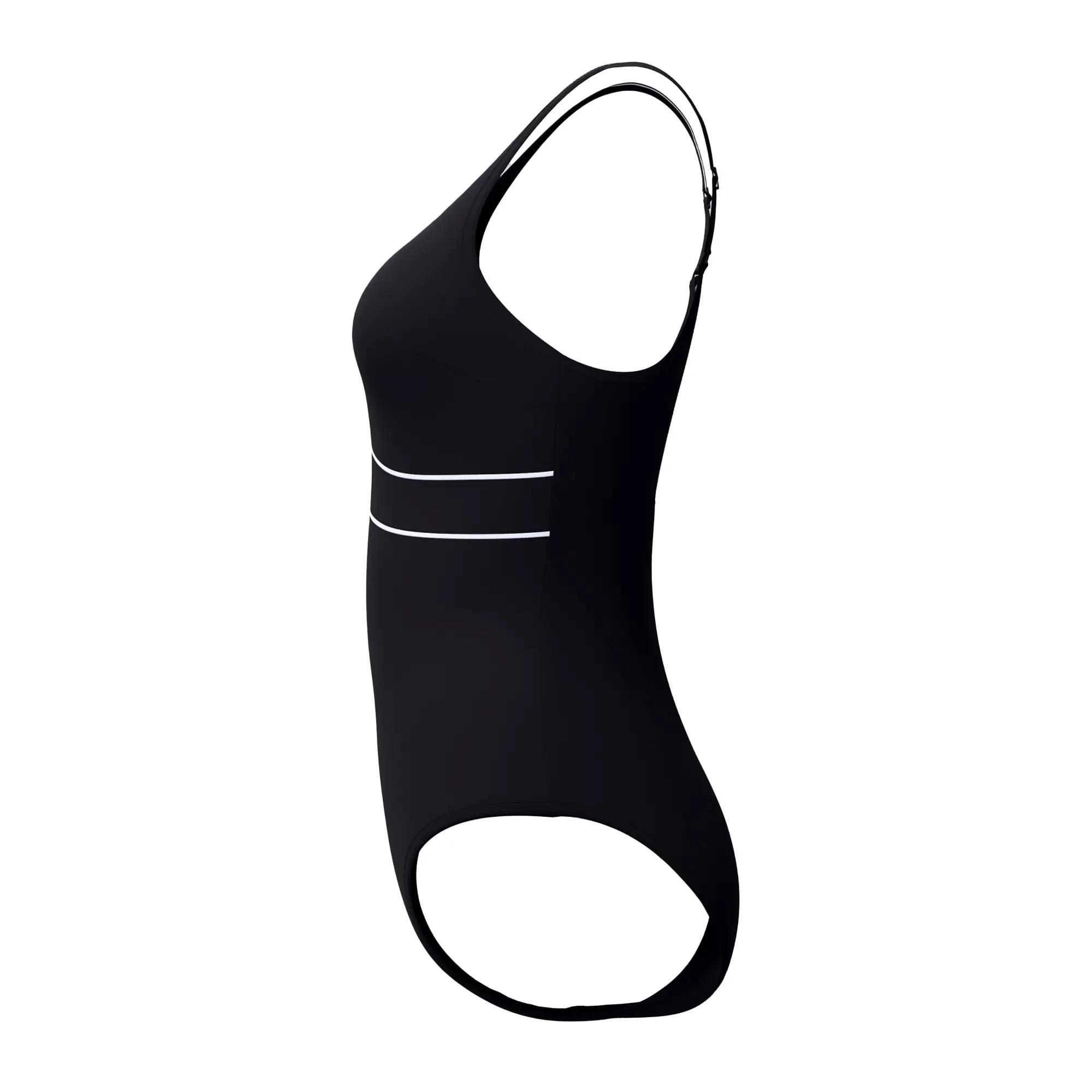 Maillot De Bain 1 Pièce À Bretelles Ajustables Motif/style Contour ECLIPSE Femme 4/7