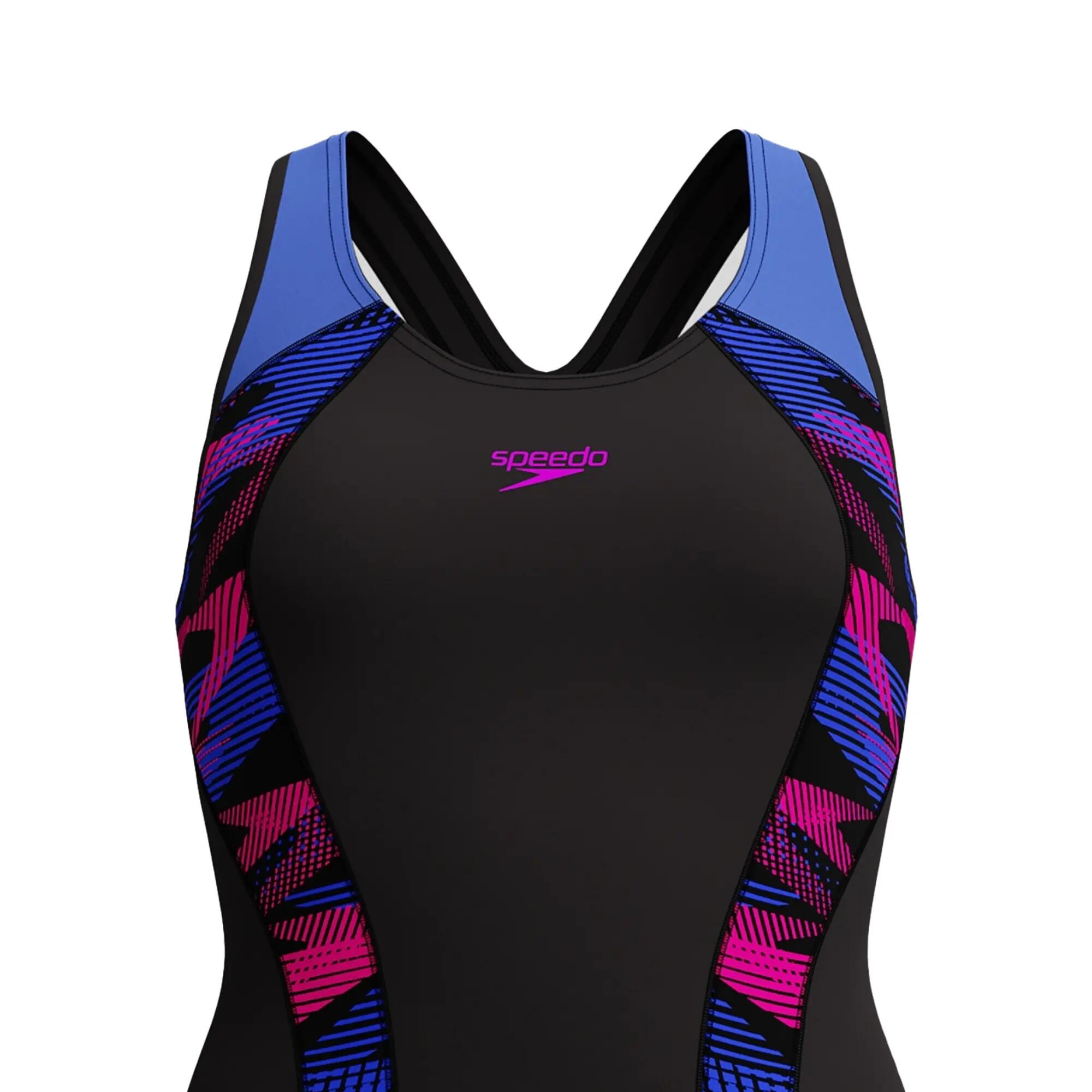 Maillot De Bain 1 Pièce Motif/style Lignes Contrastées PLACEMENT Femme 3/5