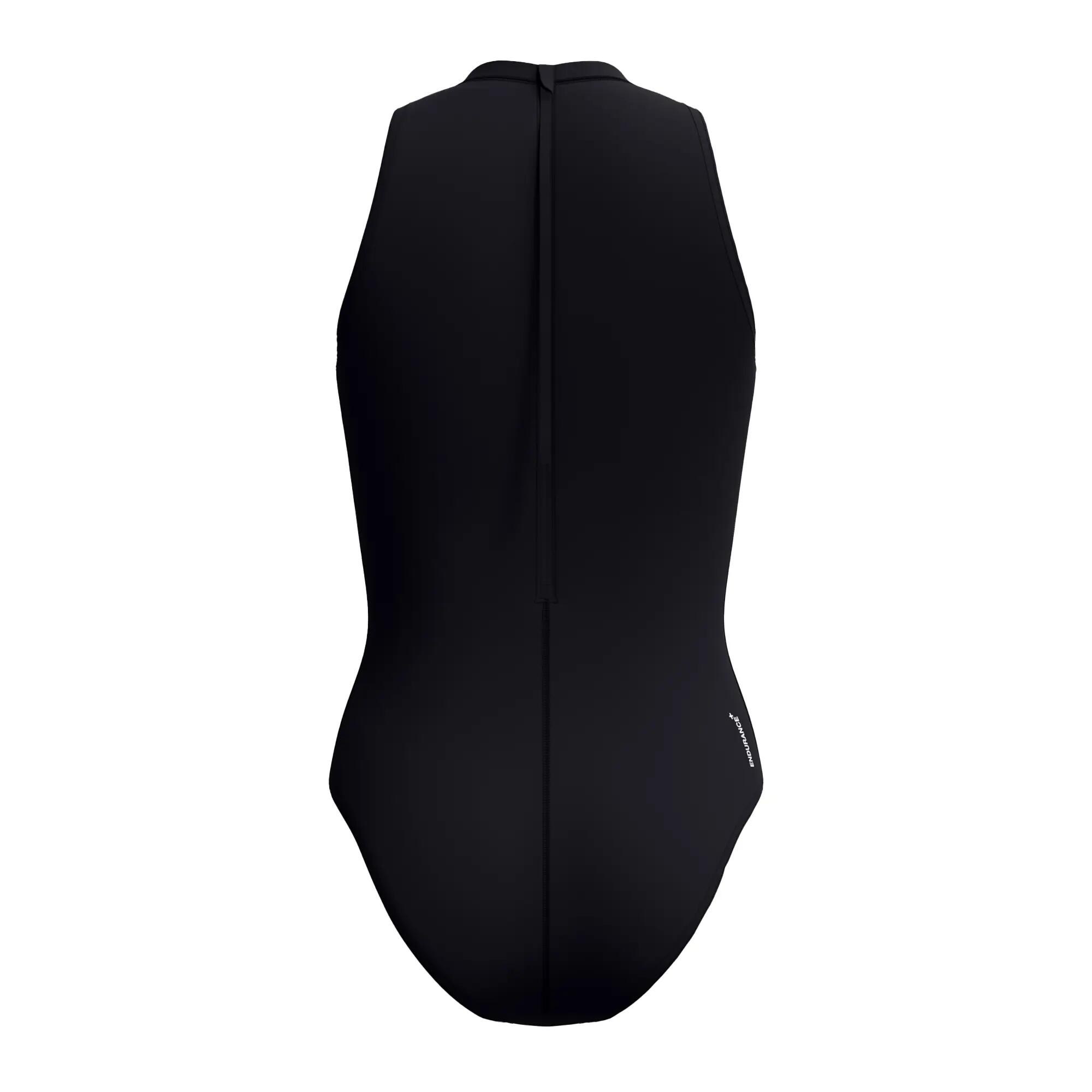 Maillot De Bain 1 Pièce Col Rasducou Motif/style Logo HYDRASUIT Femme (Noir) 3/7