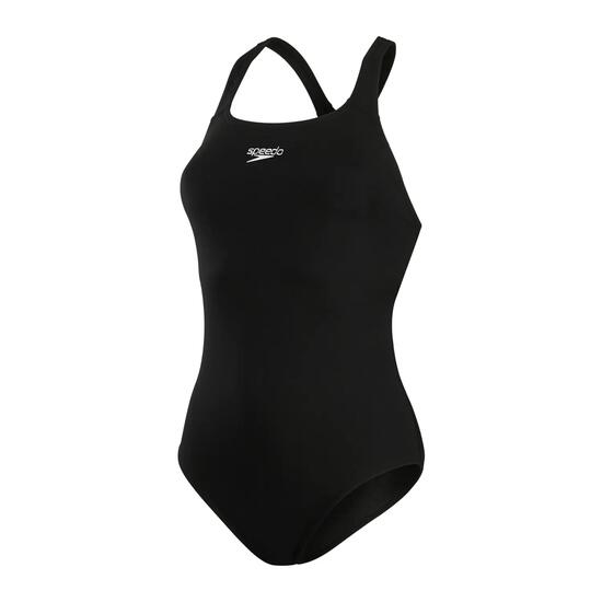 Maillot De Bain 1 Pièce Uni KICKBACK Femme (Noir)