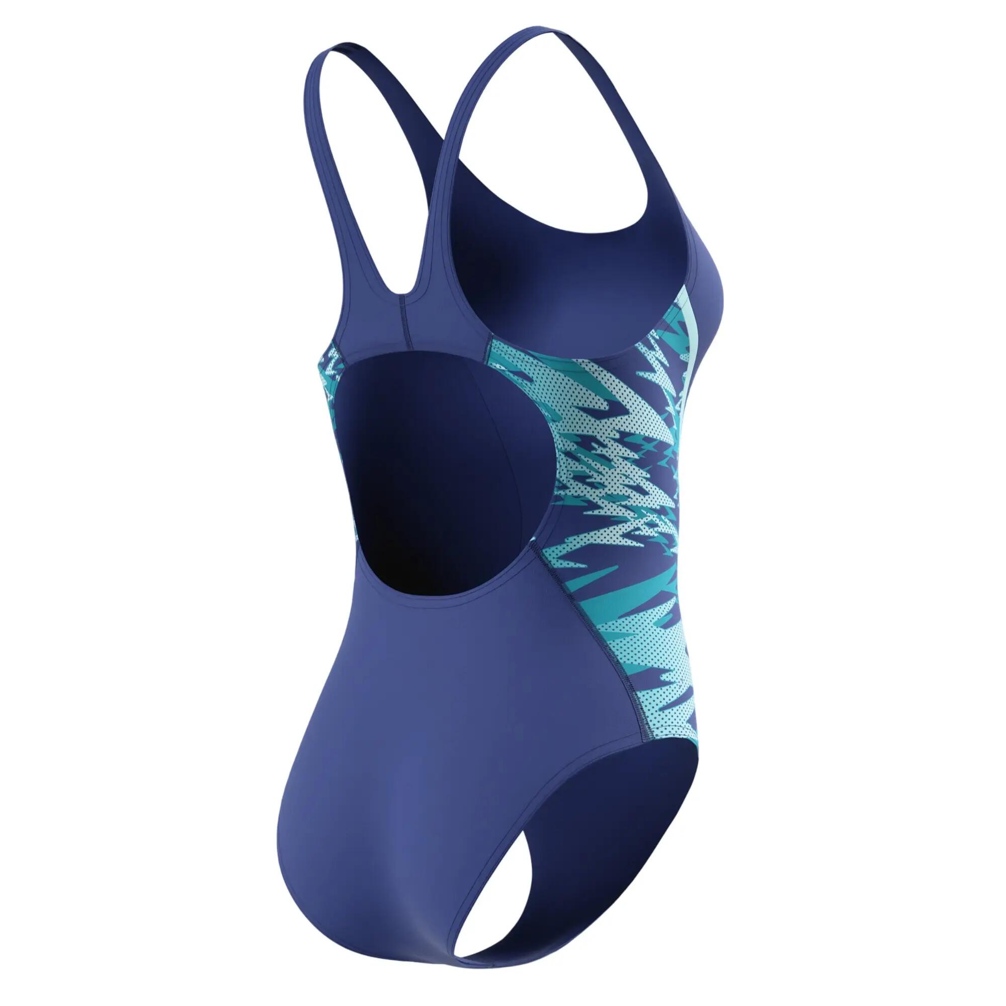 Maillot De Bain 1 Pièce Dos Nageur Motif/style Panneaux Contrastés HYPERBOOM 4/6