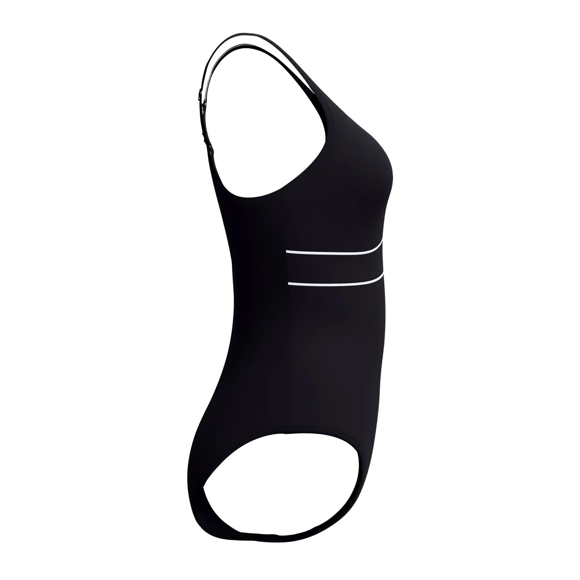 Maillot De Bain 1 Pièce À Bretelles Ajustables Motif/style Contour ECLIPSE Femme 3/6