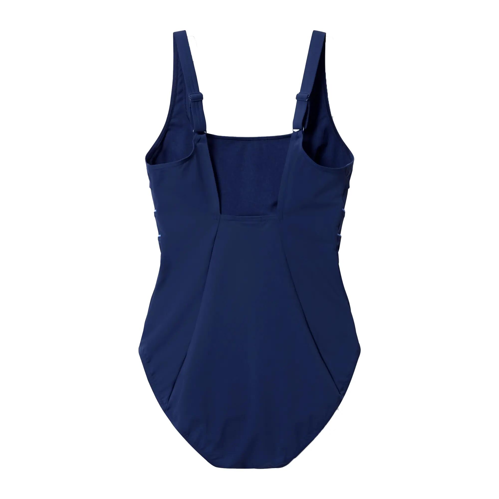 Maillot De Bain 1 Pièce À Bretelles Ajustables SOLID CONTOUR ECLIPSE Femme (Bleu 2/5