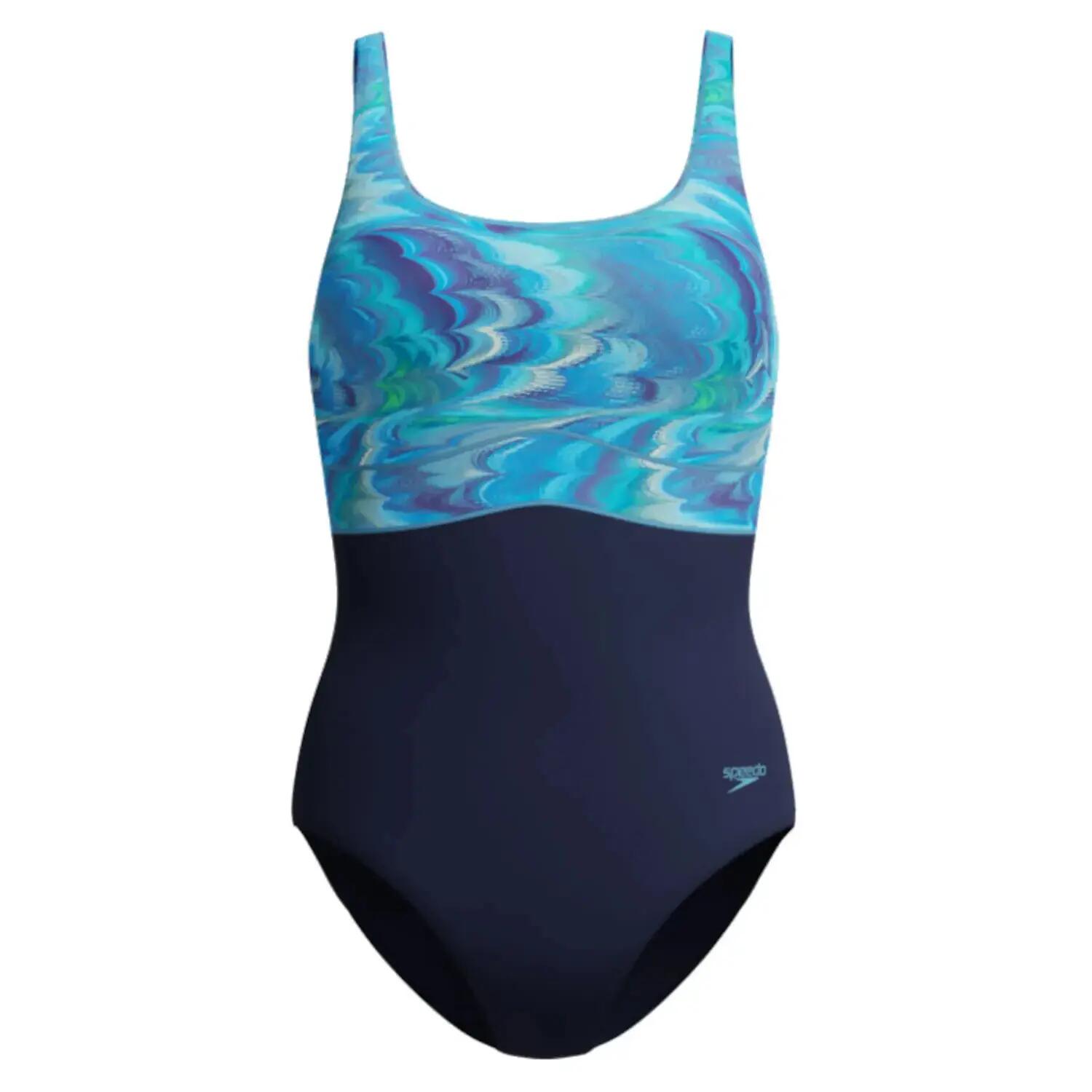 Maillot De Bain 1 Pièce À Bretelles Ajustables Motif/style Contour ECLIPSE Femme 2/7