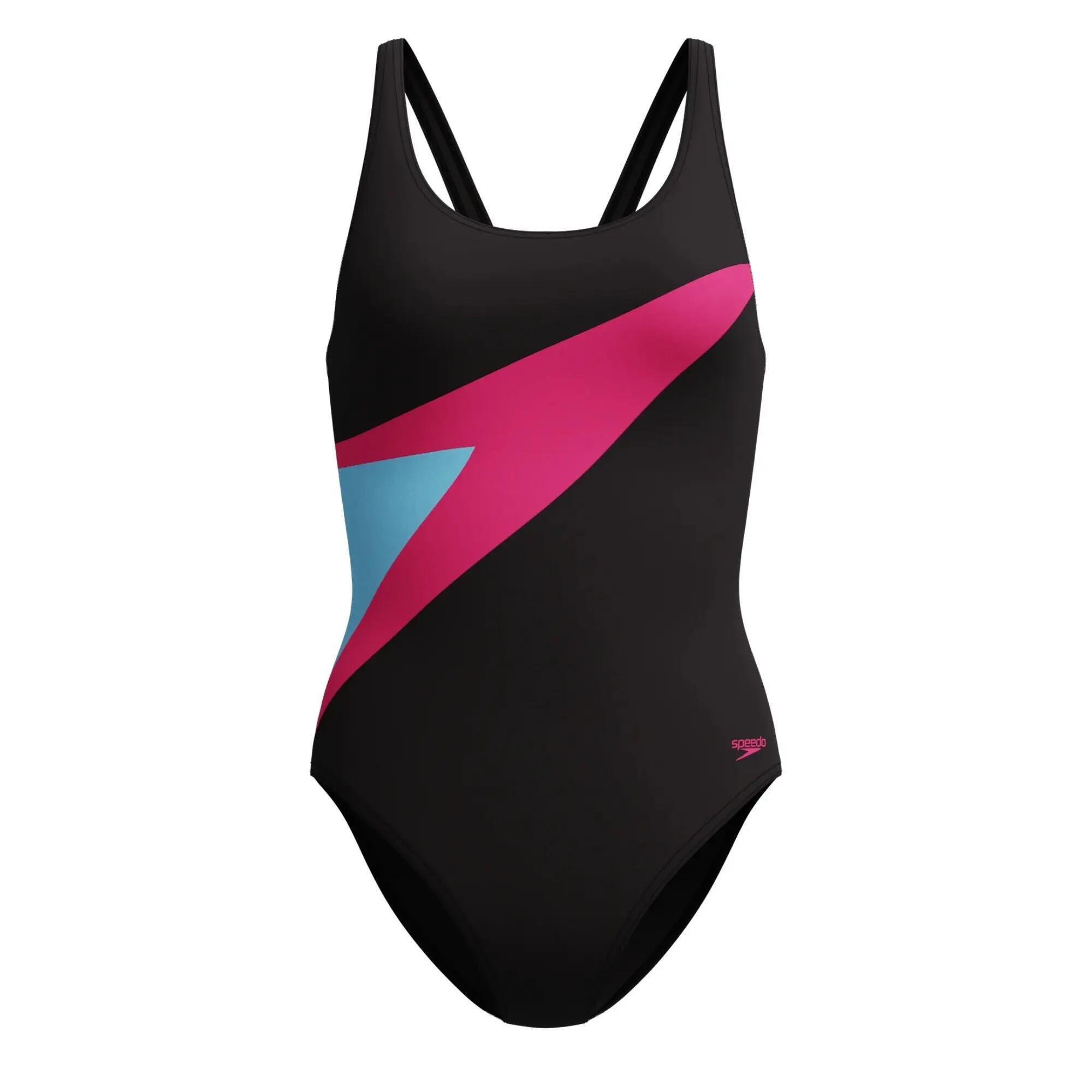 Maillot De Bain 1 Pièce Motif/style Blocs De Couleurs HYPERBOOM Femme (Noir / 2/7