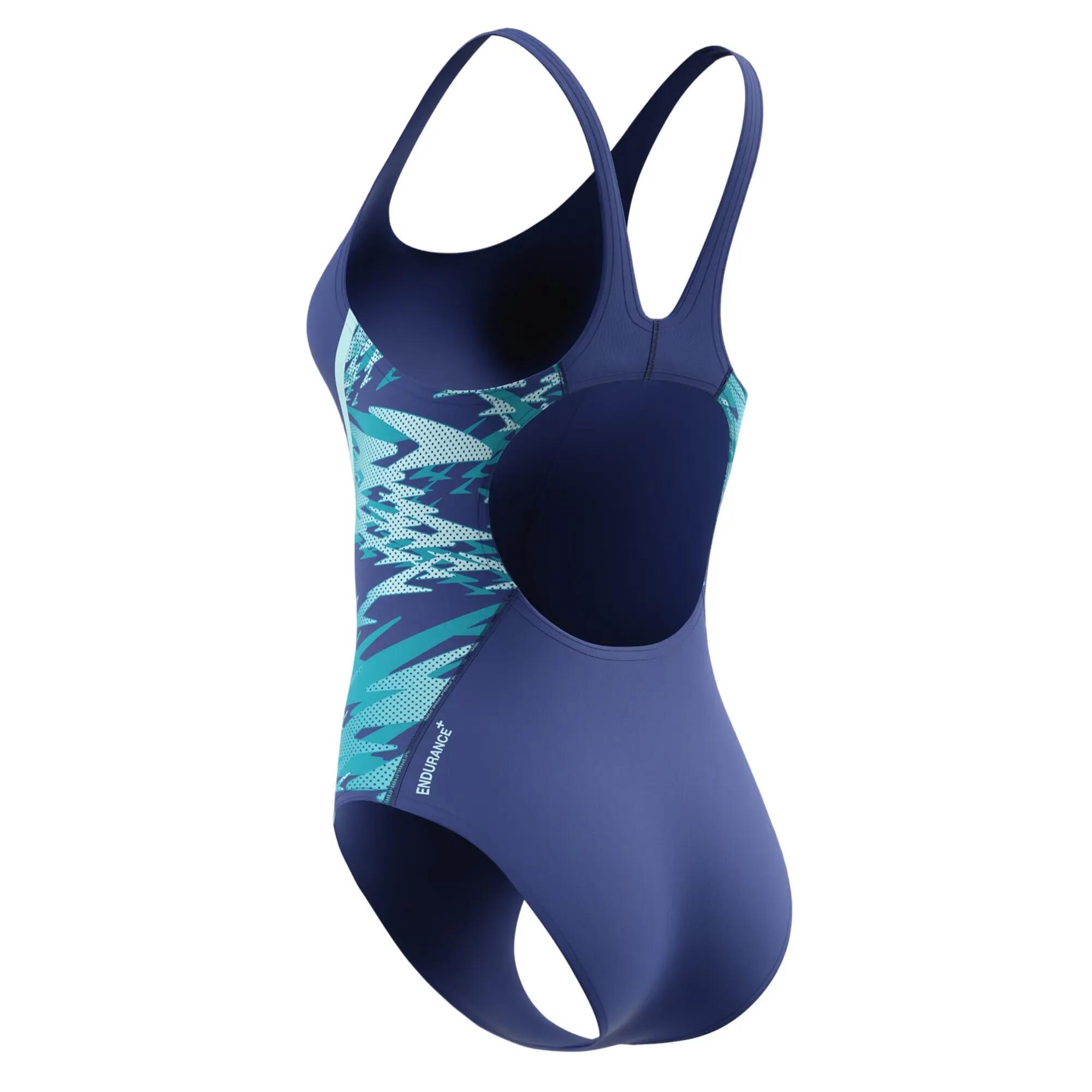 Maillot De Bain 1 Pièce Dos Nageur Motif/style Panneaux Contrastés HYPERBOOM 3/6