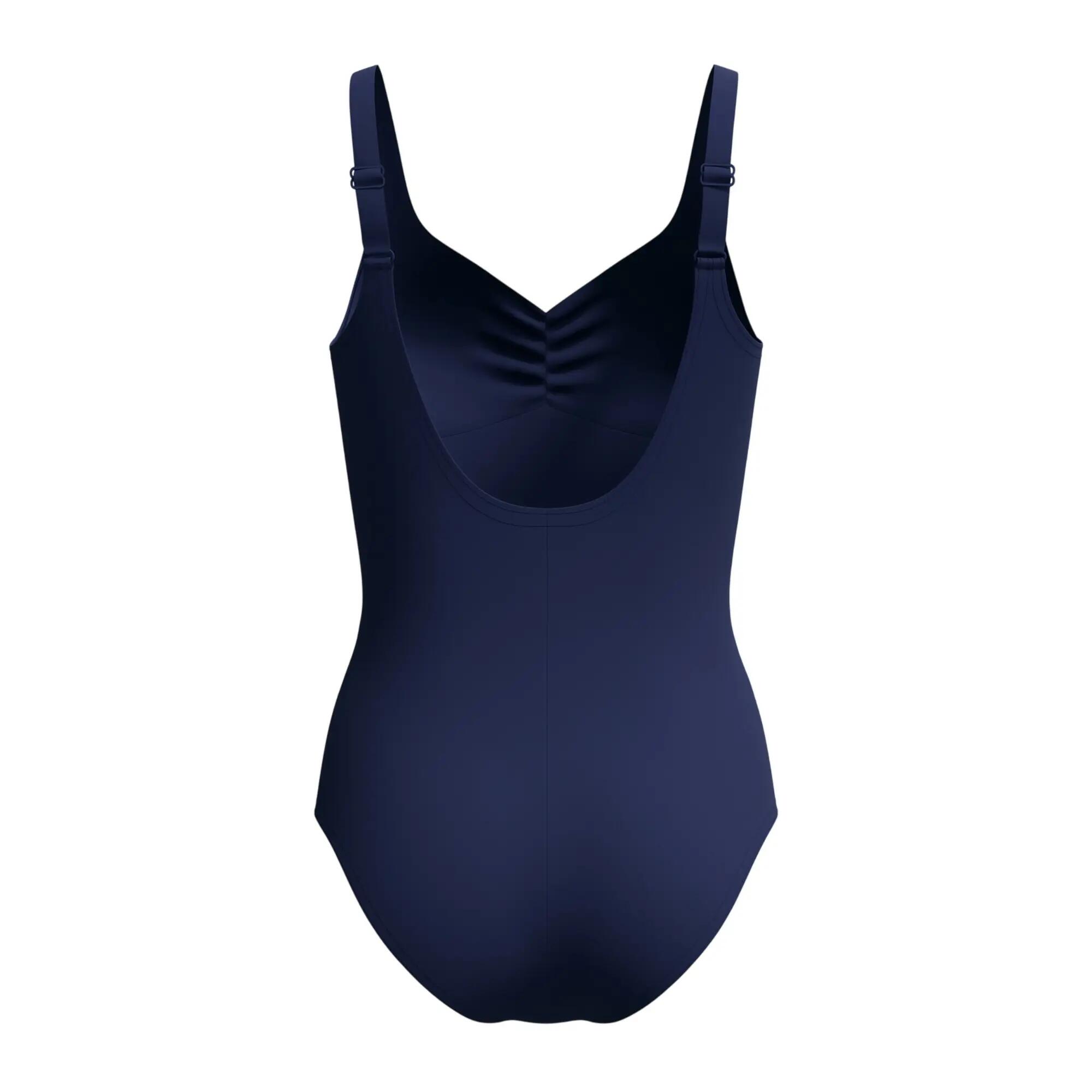Maillot De Bain 1 Pièce À Bretelles Ajustables Motif/style Uni AQUANITE Femme 3/5