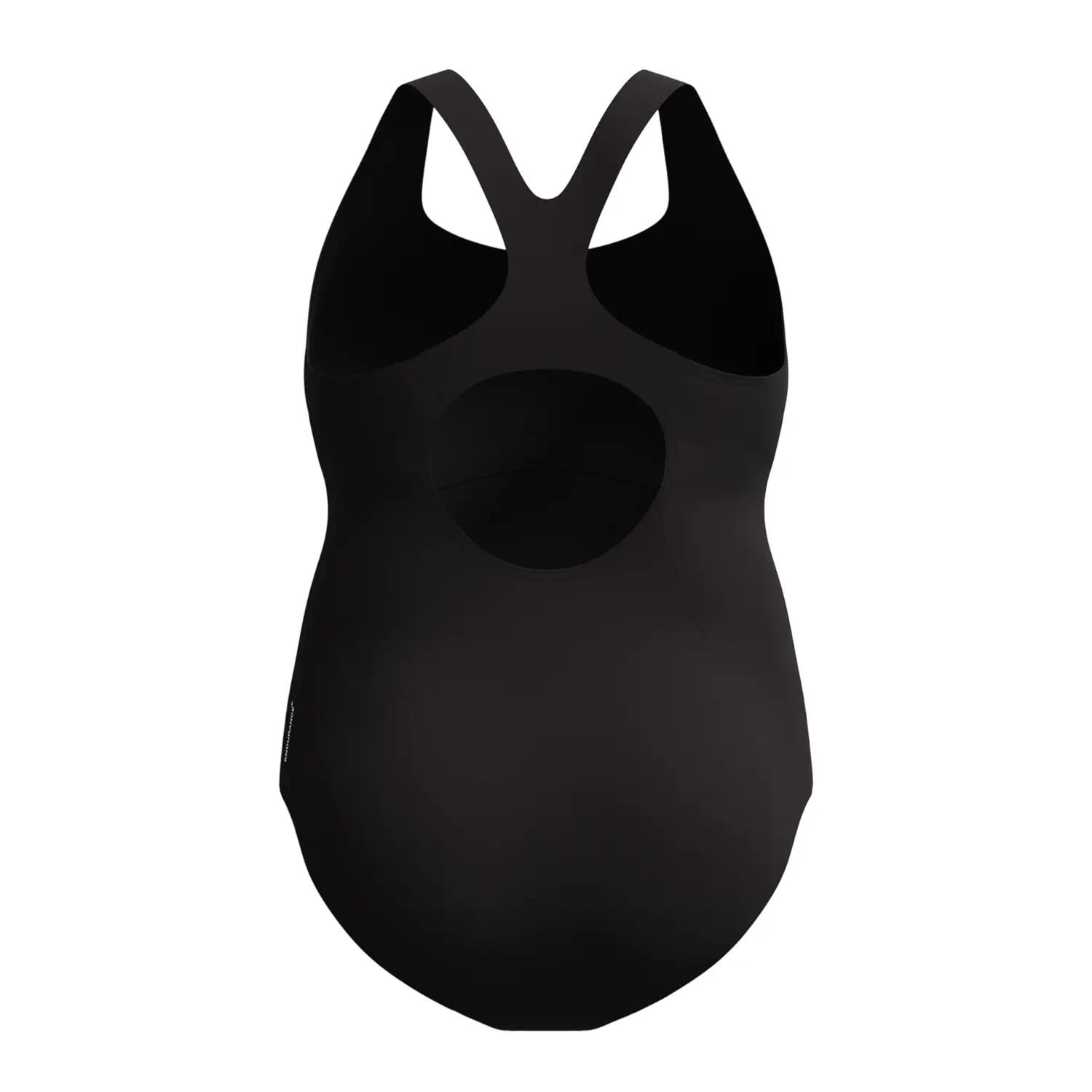Maillot De Bain 1 Pièce Uni Dos Nageur MEDALIST Femme (Noir) 2/7