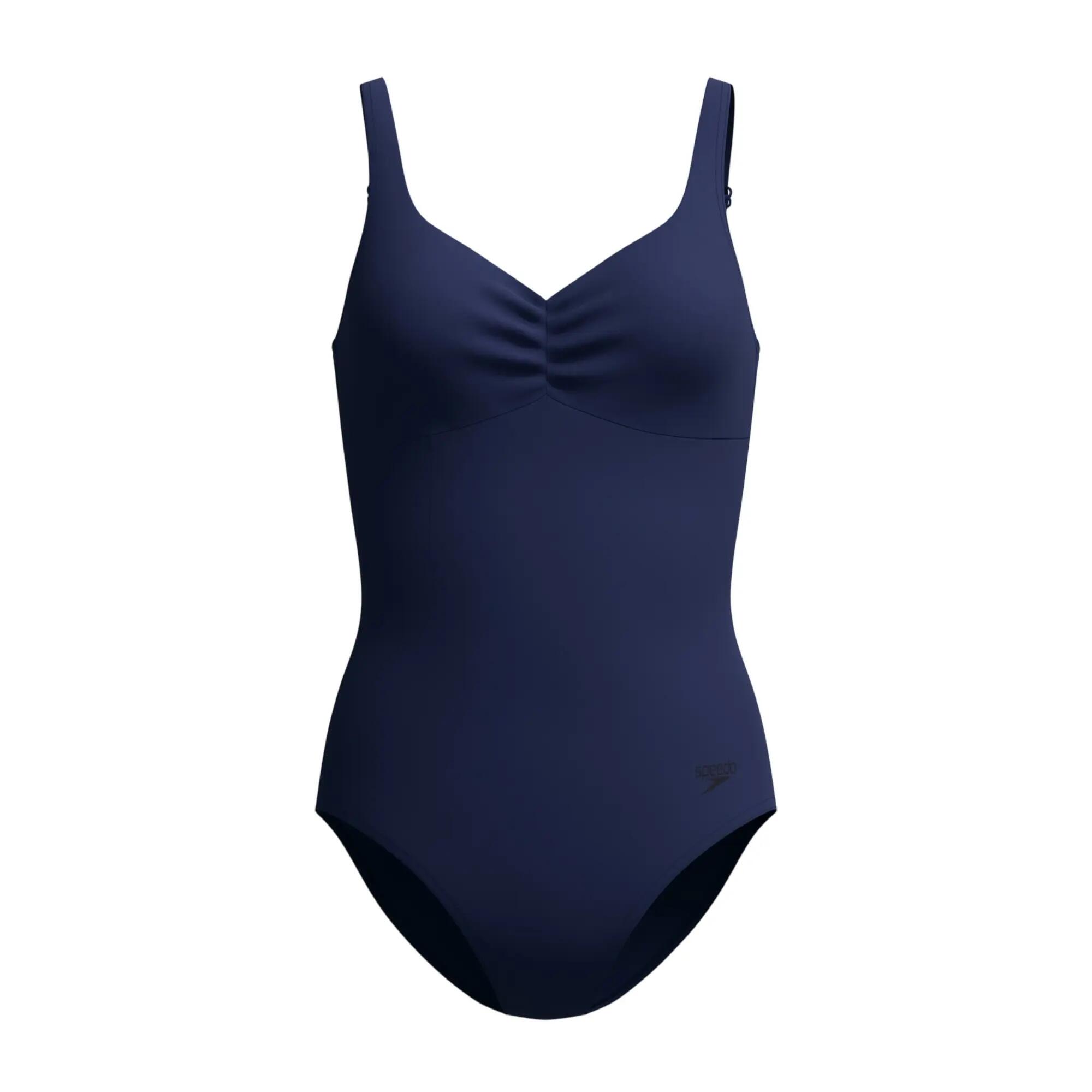 Maillot De Bain 1 Pièce À Bretelles Ajustables Motif/style Uni AQUANITE Femme 2/5