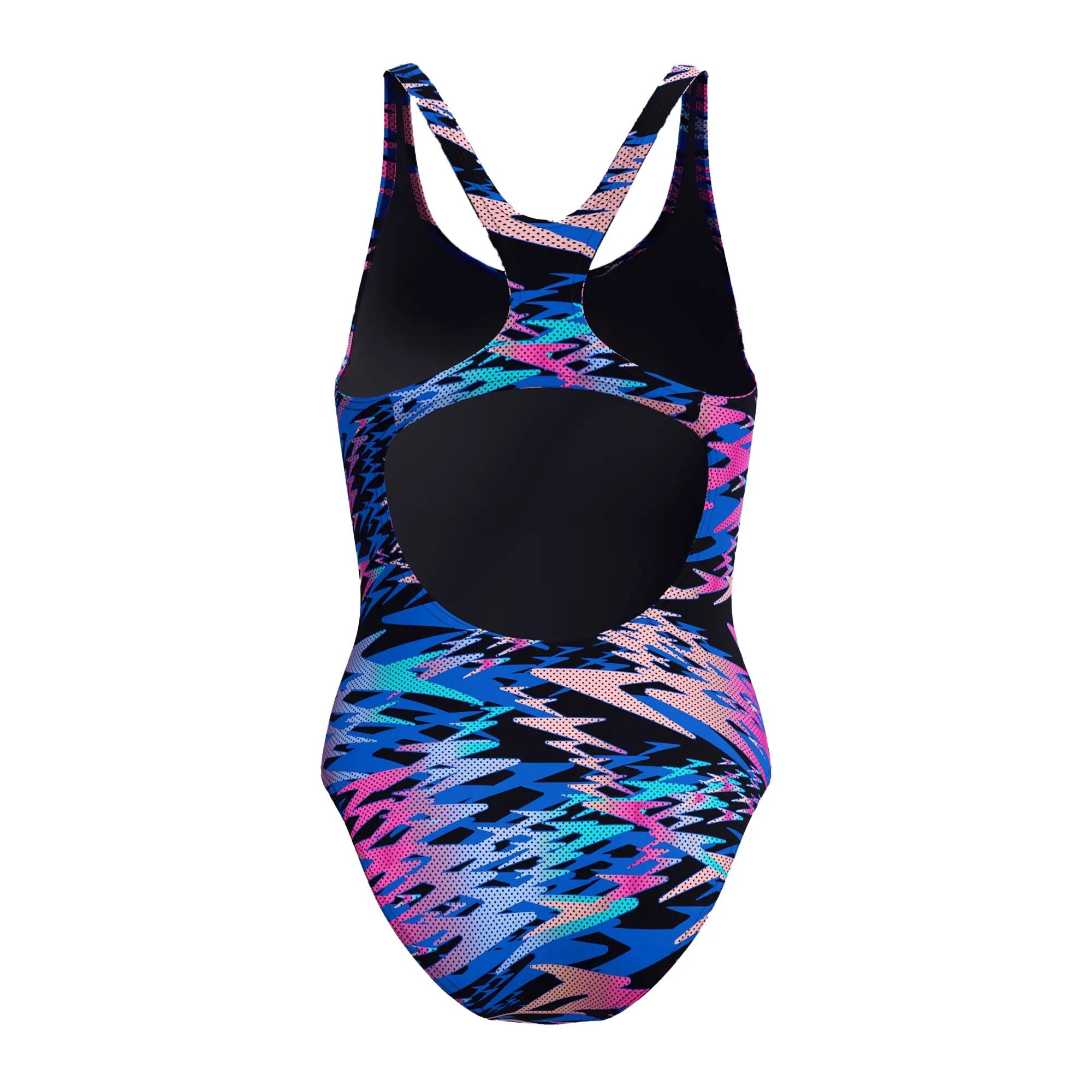 Costume Da Bagno Intero Logo Ripetuto Donna Speedo Hyperboom Medalist Nero 2/7