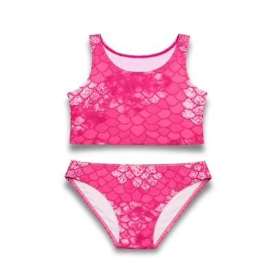 Bikiniset voor meisjes yuna - zeemeermin zwemkleding - roze
