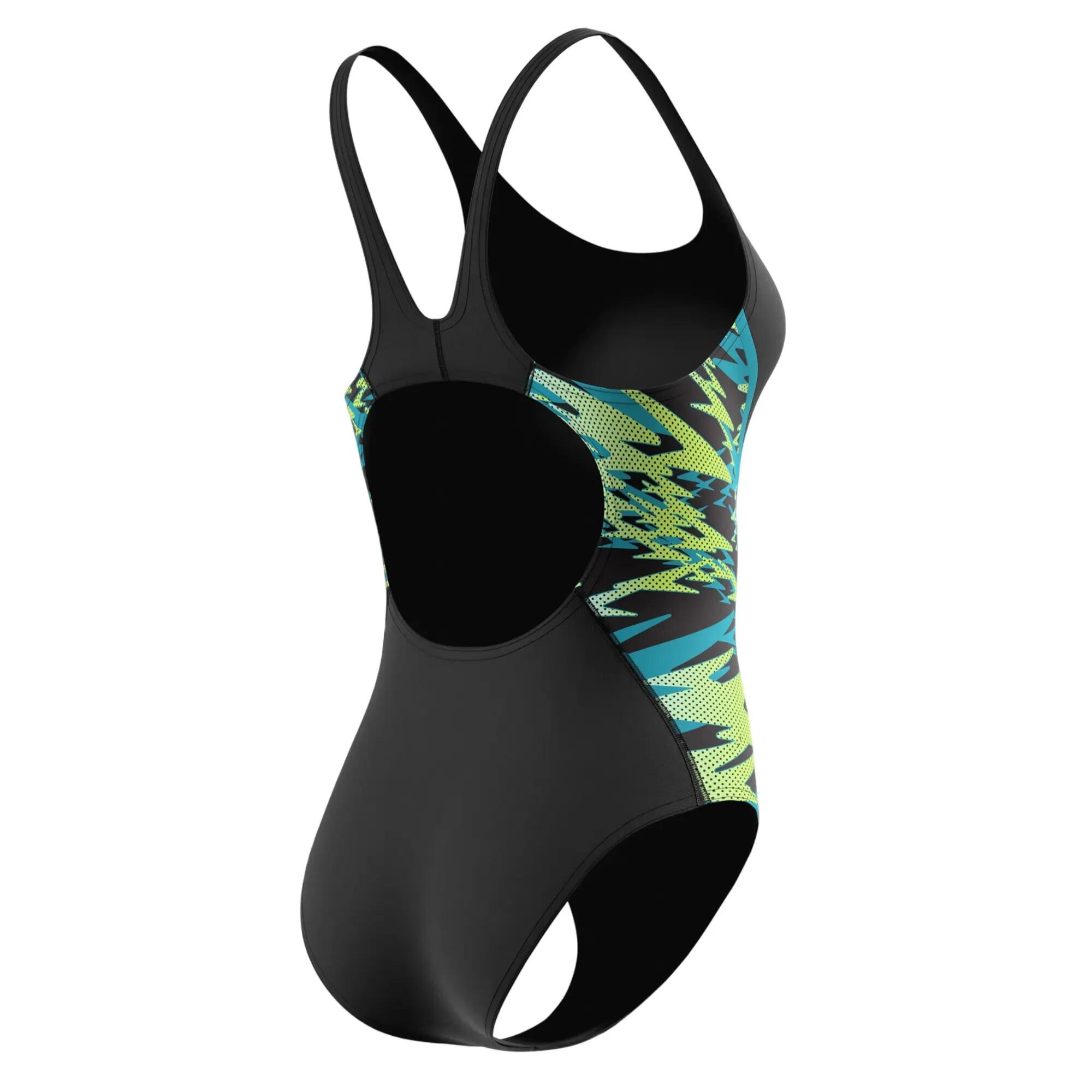 Costume Da Bagno Intero Muscleback Donna Speedo Hyperboom Splice Nero 4/6