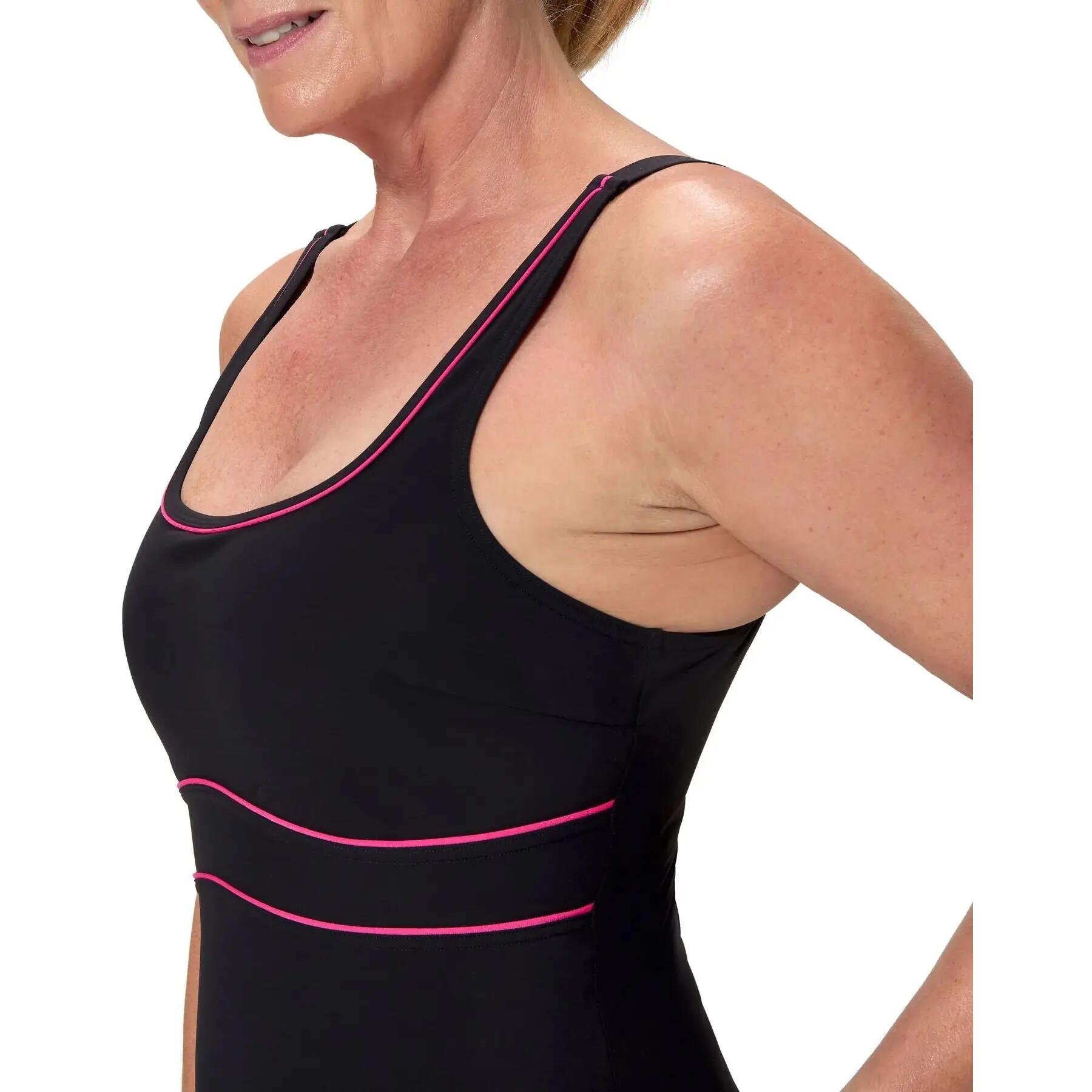 Maillot De Bain 1 Pièce À Bretelles Ajustables Motif/style Contour ECLIPSE Femme 4/7