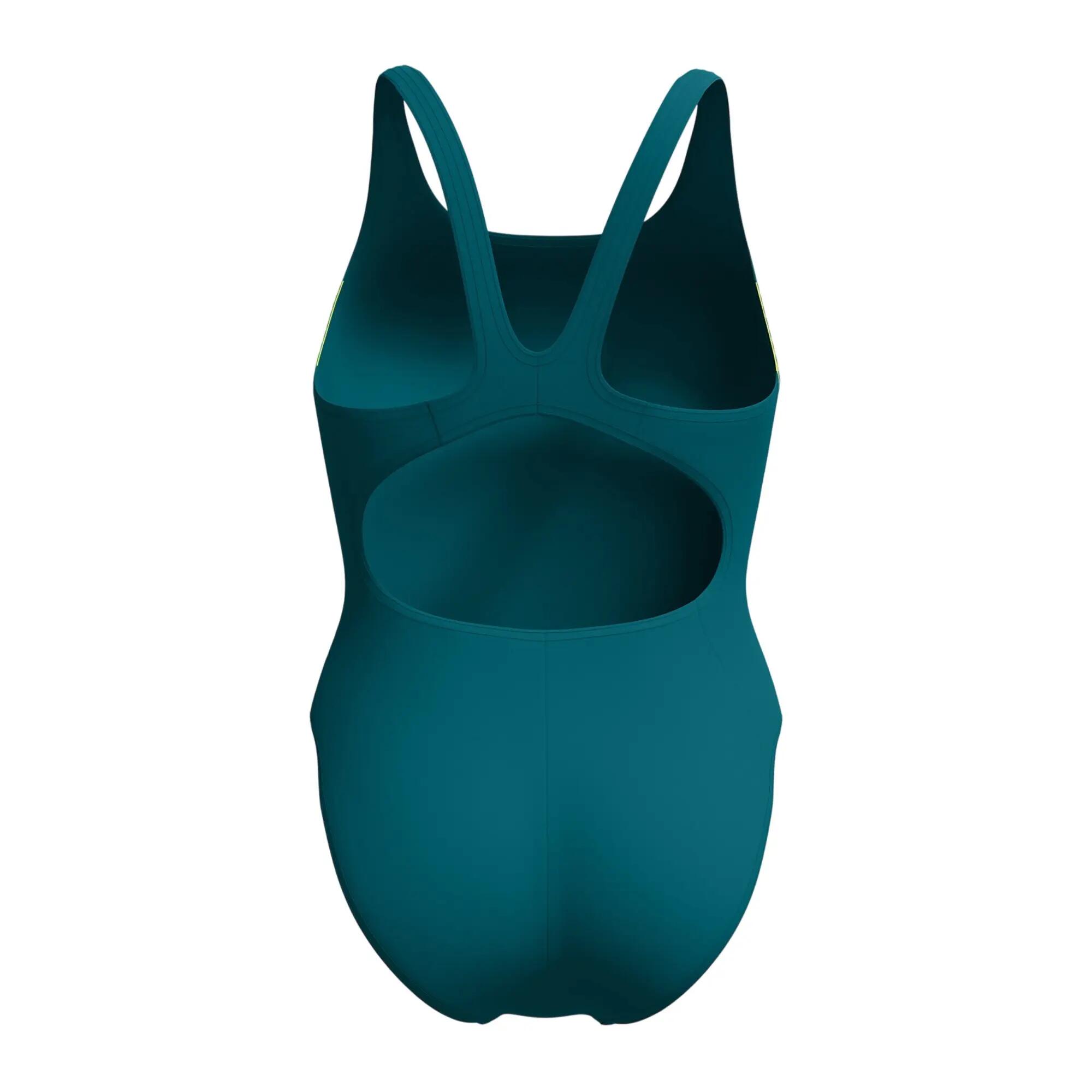 Maillot De Bain 1 Pièce Dos Nageur Motif/style Blocs De Couleurs Femme (Vert / 3/7