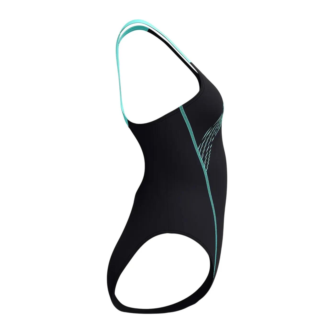 "Medley" Badeanzug für Damen Blau 4/7