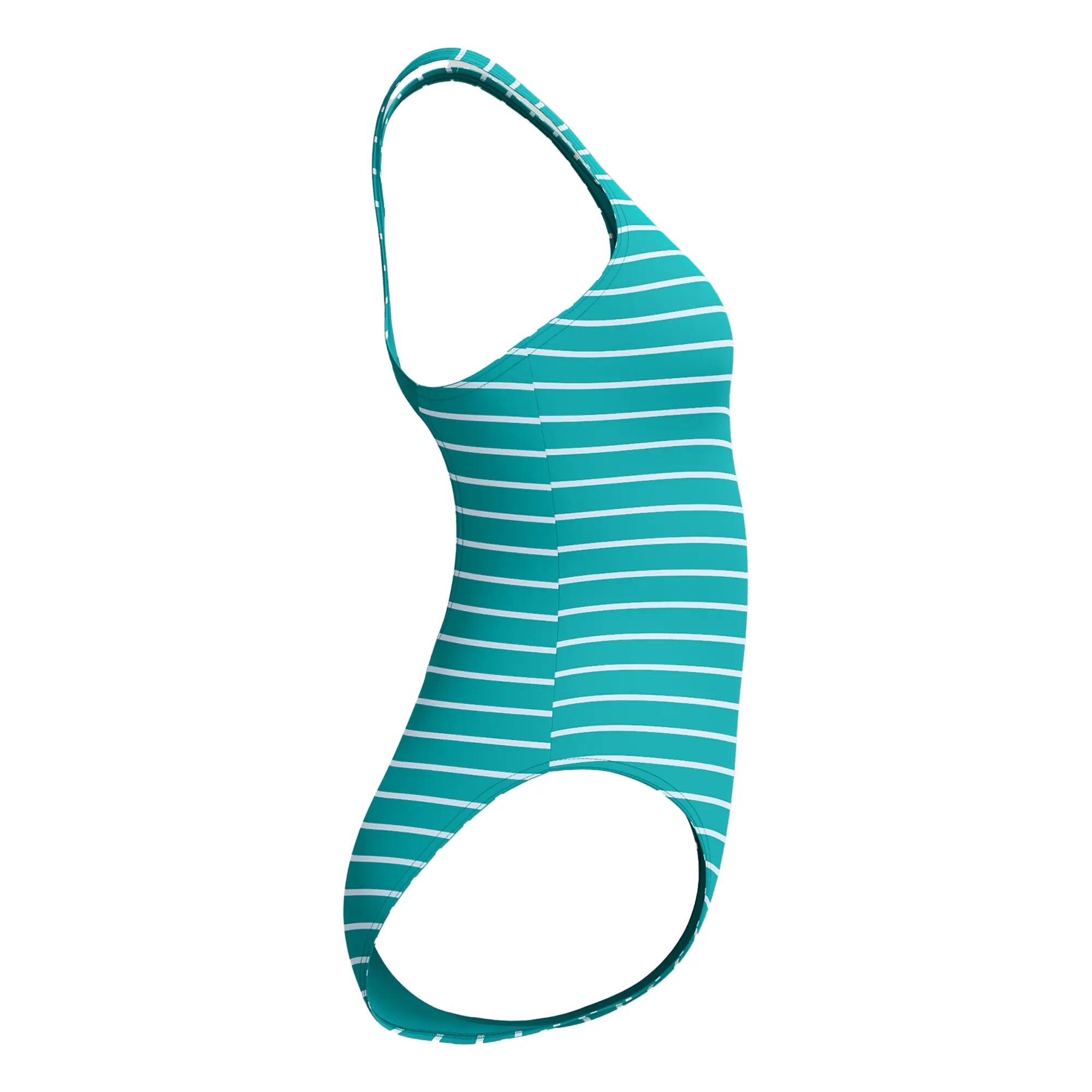Maillot De Bain 1 Pièce Motif/style À Rayures MEDALIST Femme (Vert / Blanc À 4/6