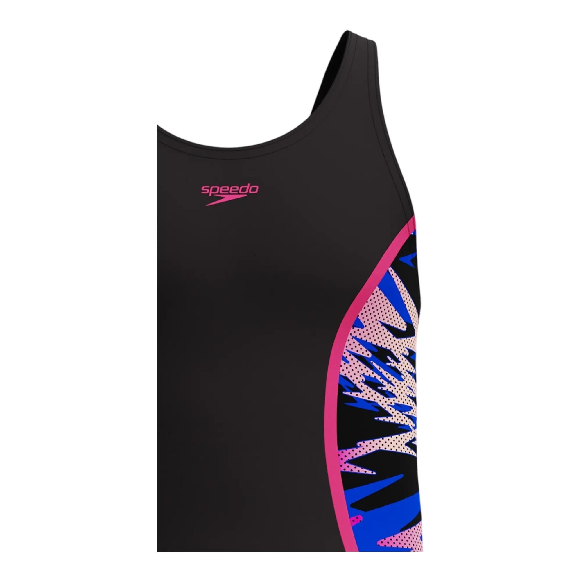 Meisjes Hyperboom Splice Muscleback Eendelig Zwempak (Zwart) 3/6