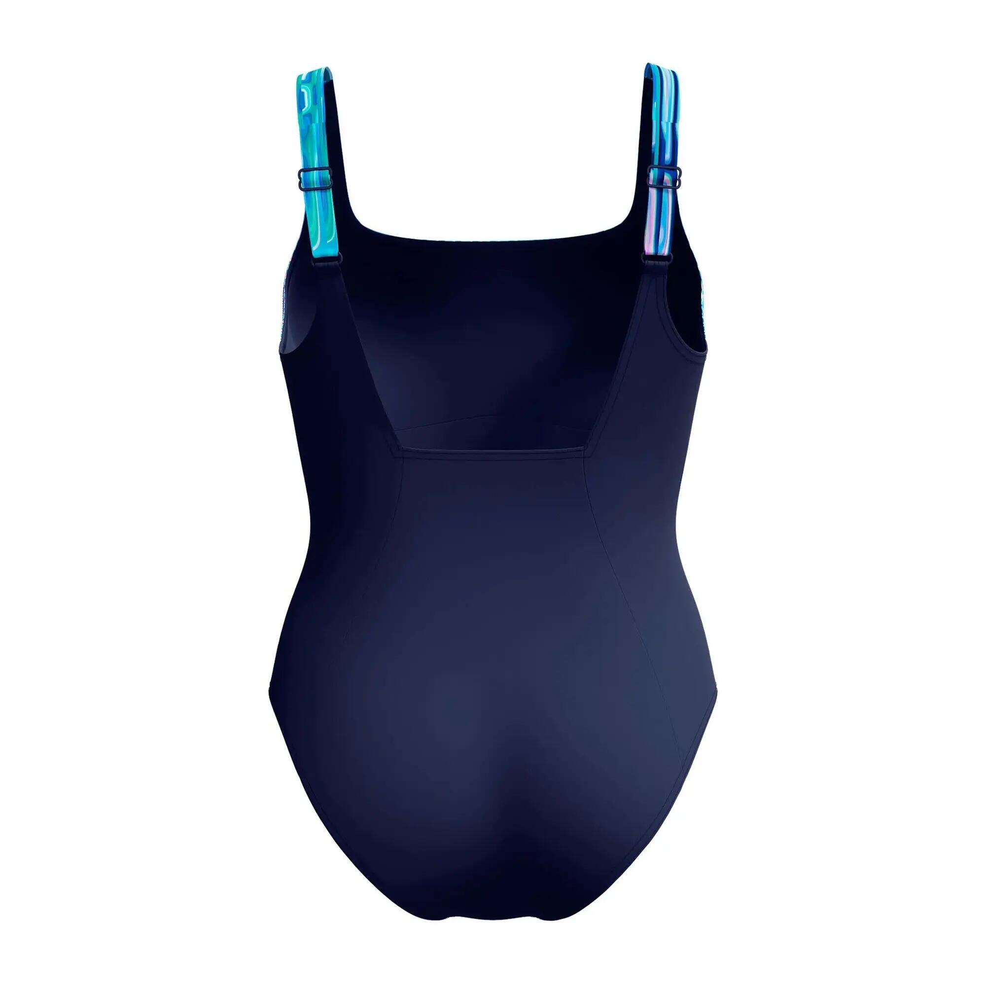 Maillot De Bain 1 Pièce À Bretelles Ajustables Motif/style Contour ECLIPSE Femme 3/7