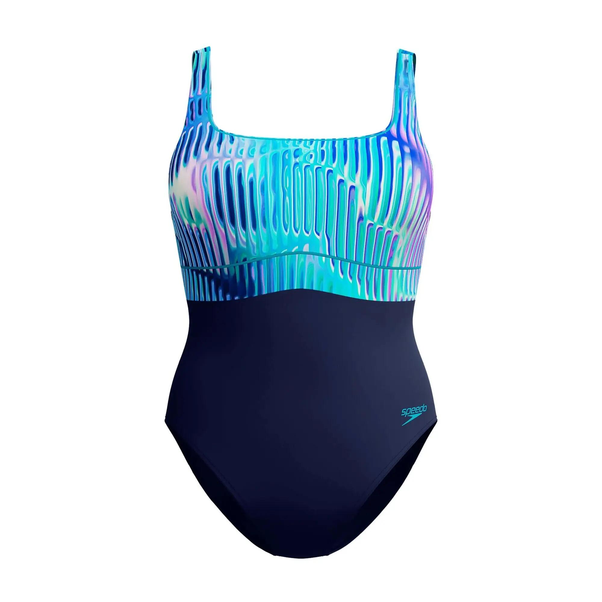 Maillot De Bain 1 Pièce À Bretelles Ajustables Motif/style Contour ECLIPSE Femme 2/7