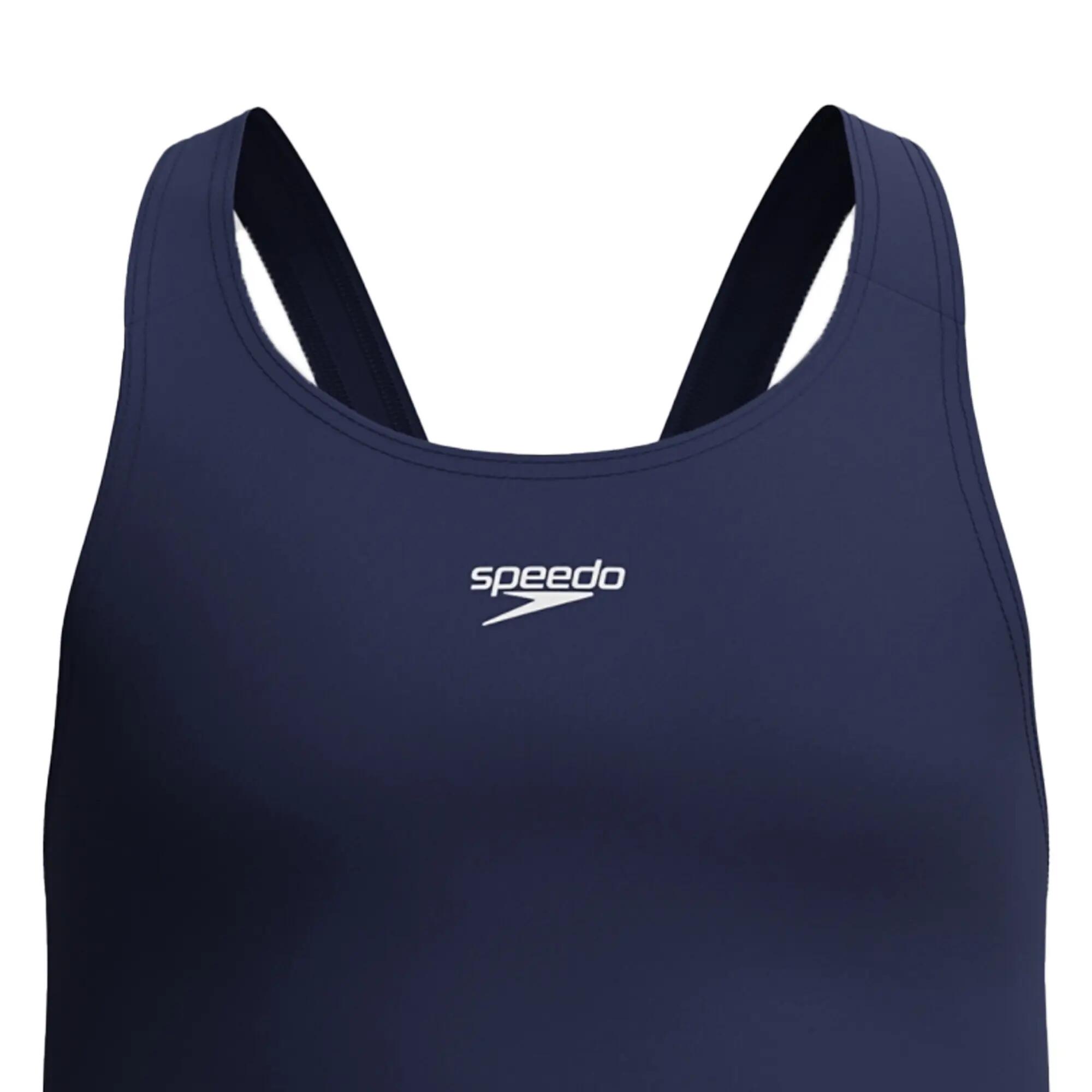 Maillot De Bain Shorty Uni Fille (Bleu Marine) 3/5