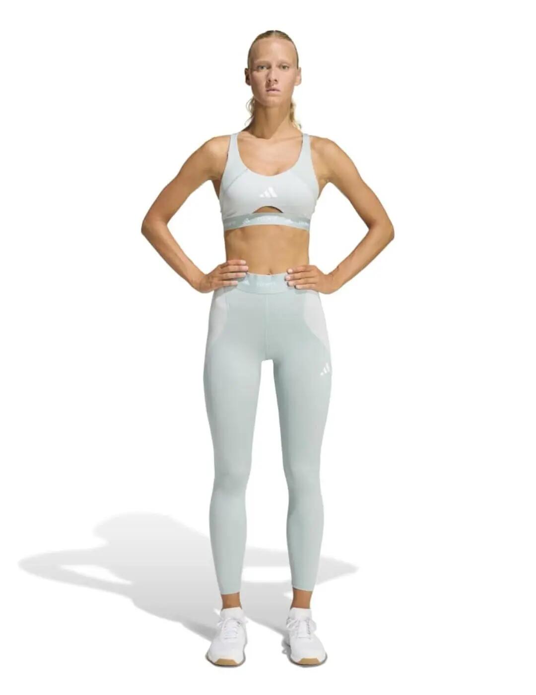 Leggings para Mulher Adidas techfit workout Verde 5/6