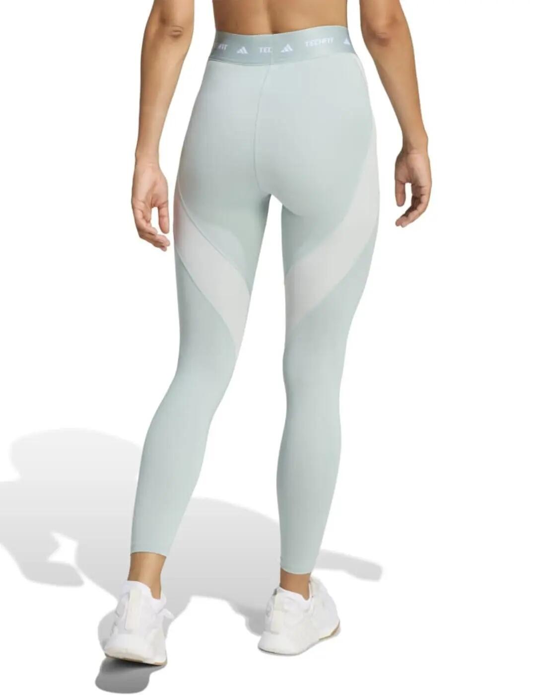 Leggings para Mulher Adidas techfit workout Verde 3/6