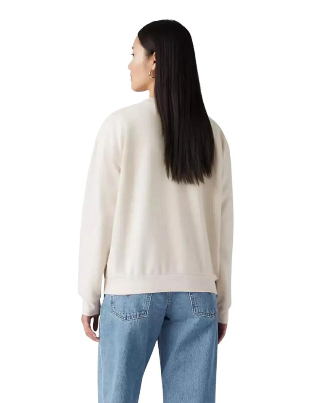 Felpe in pile per donna Levis Everyday sugar swizzle Bianco 3/5