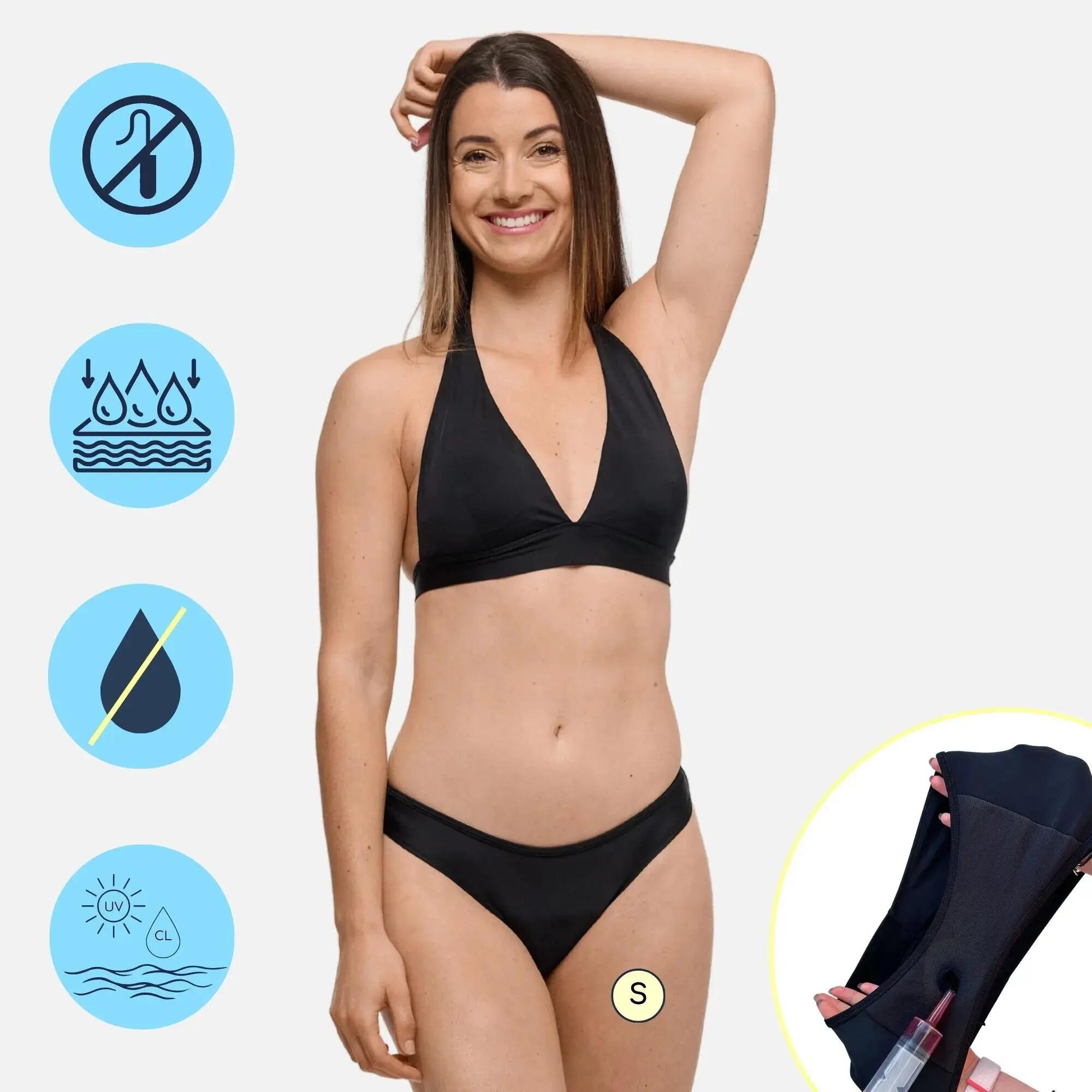 Costume da Bagno Mestruale | Bikini | Donna e Ragazza | Flusso Medio | Eva 3/9