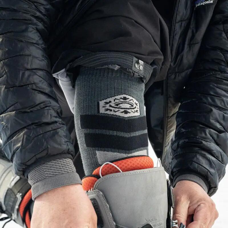 Chaussettes ski Slide Elite Noir/Gris 2/3