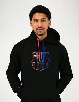 Zwarte barça-hoodie uit het seizoen 2024-25