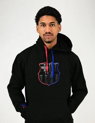 Sweat à capuche noir du Barça 2024-25