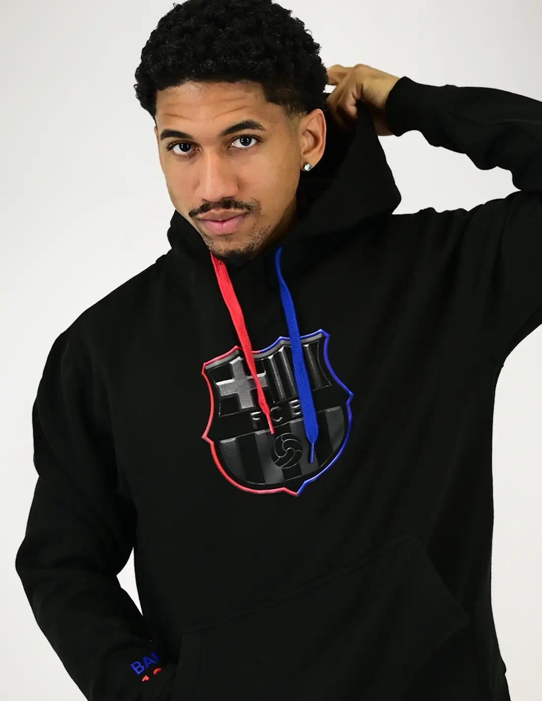 Felpa con cappuccio del Barça nera stagione 2024-25 2/5