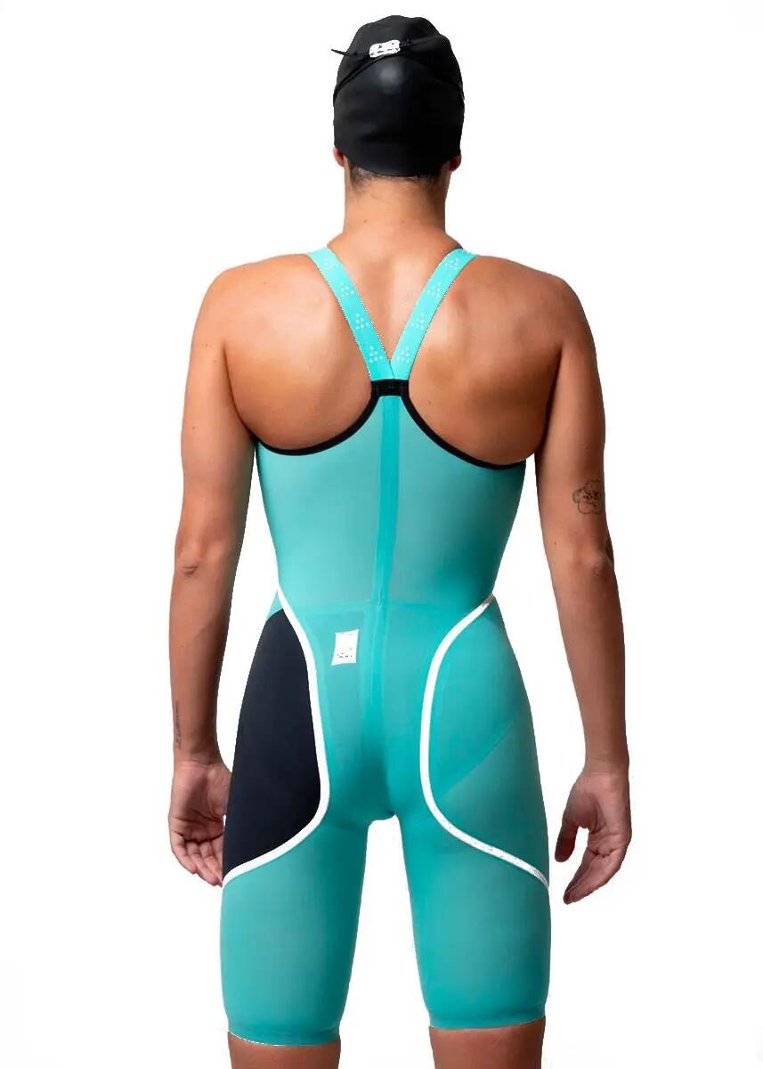 Combinaison natation Venom Hero Closeback femme, dos fermé bleu 4/5