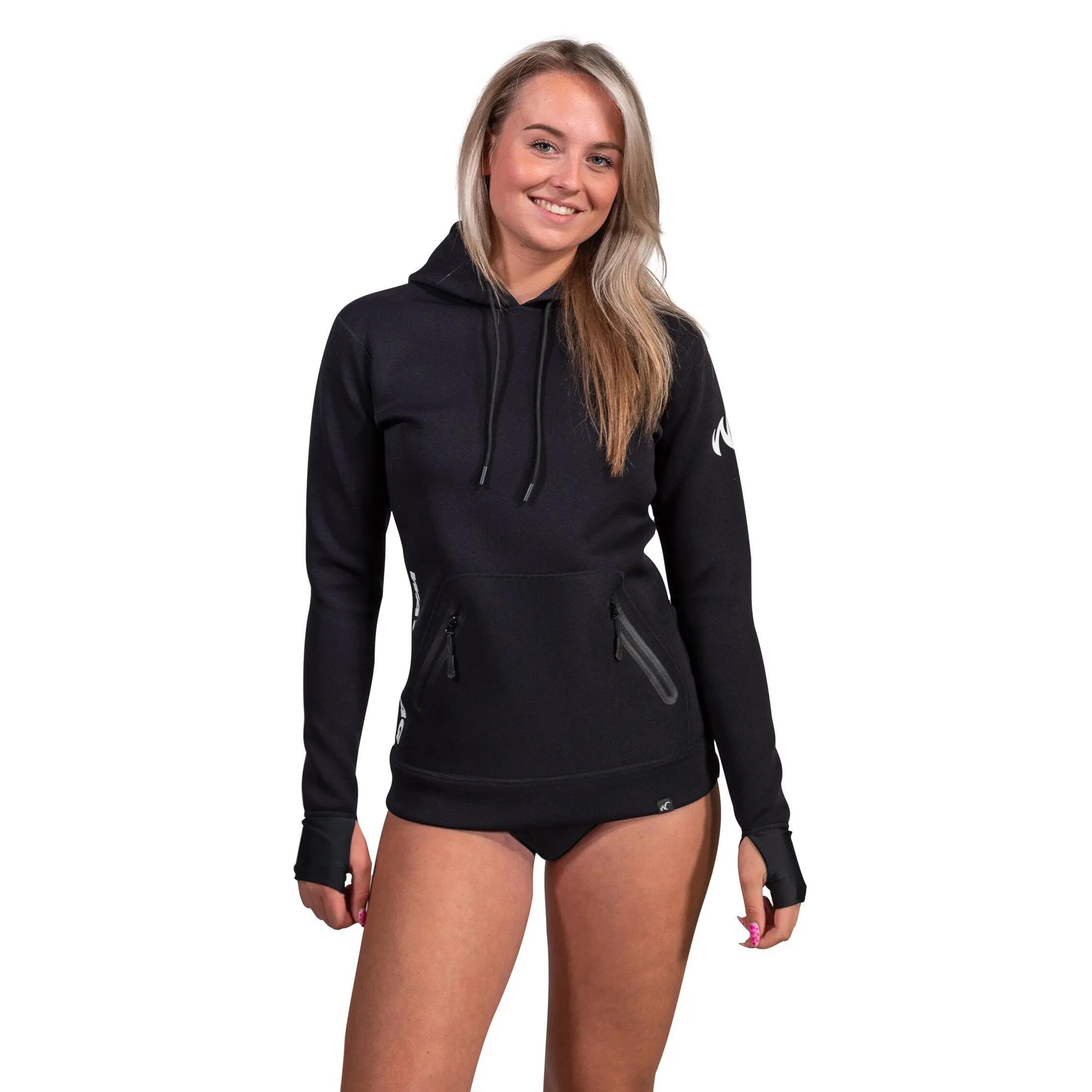 Sweat à capuche Ipanema - Néoprène - femmes - Noir - pour Surf Sup 2/7
