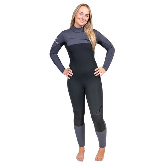 Combinaison à Front-zip - Launceston - Femmes - Néoprène Superstretch 5/4 mm