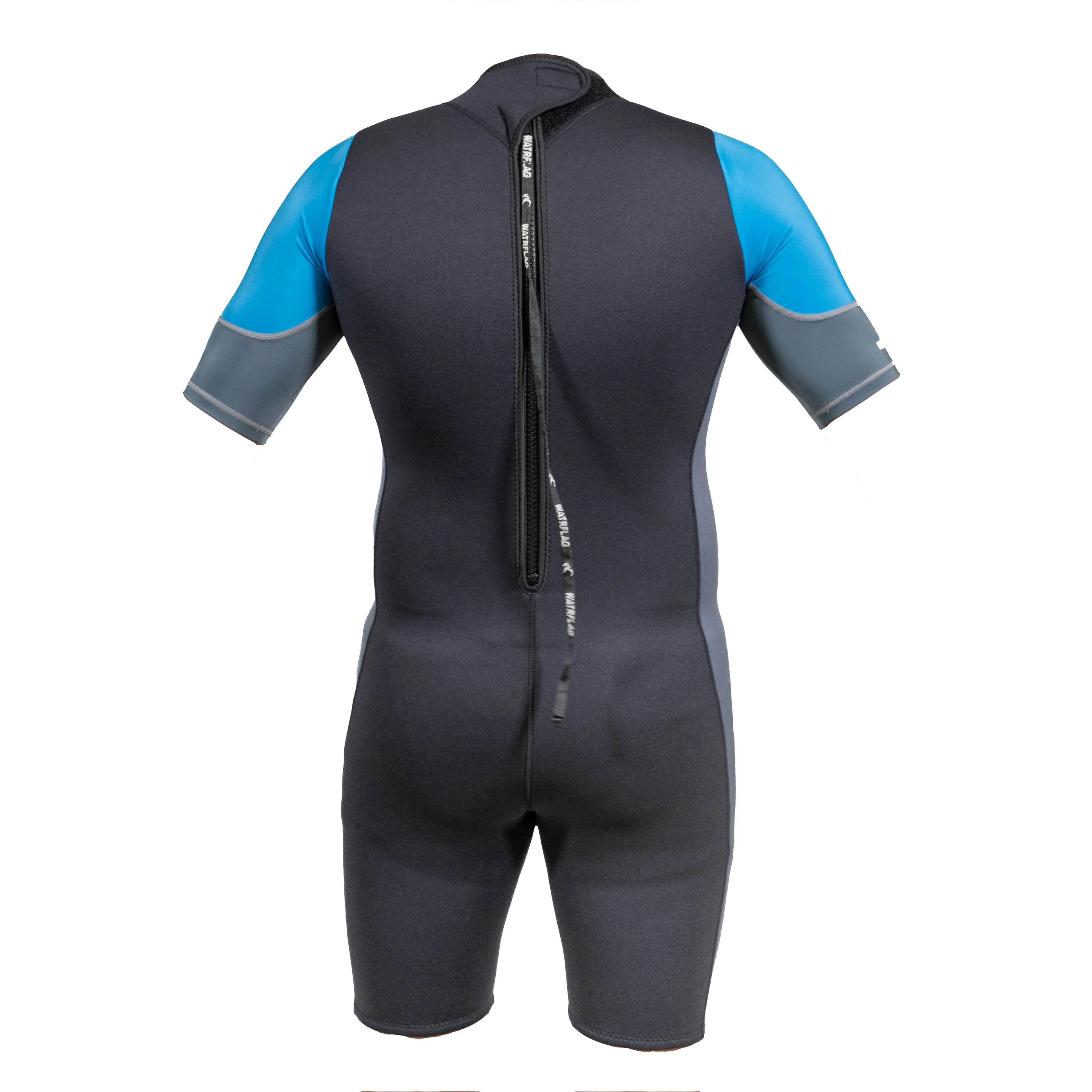 Shorty – Queenstown II – Herren – 3 mm Neopren – Elasthan, kurze Ärmel, blau 6/7