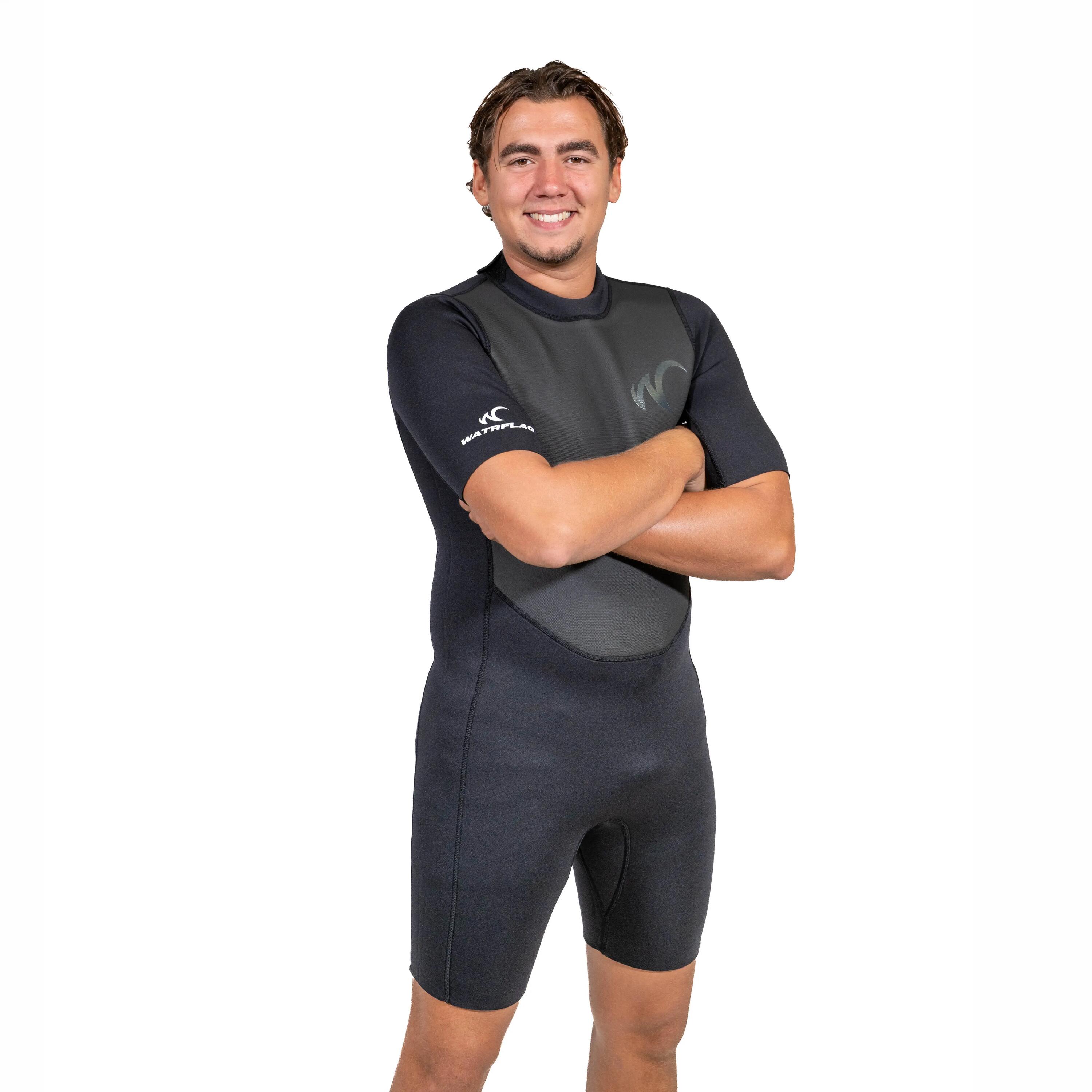 Shorty Cairns FN homme – néoprène premium 3/2 mm – noir 5/7