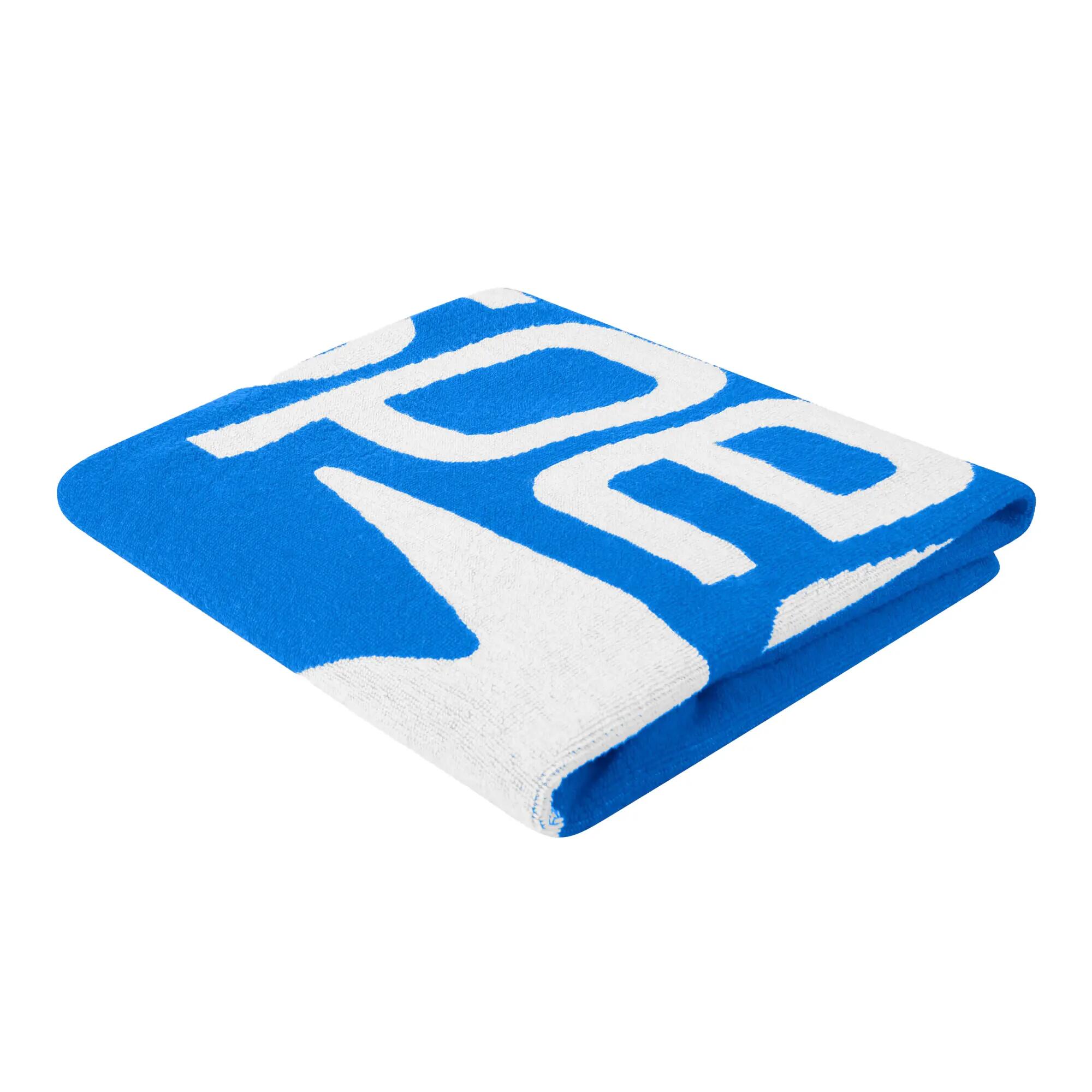 Serviette Motif/style Logo (Bleu) 2/6