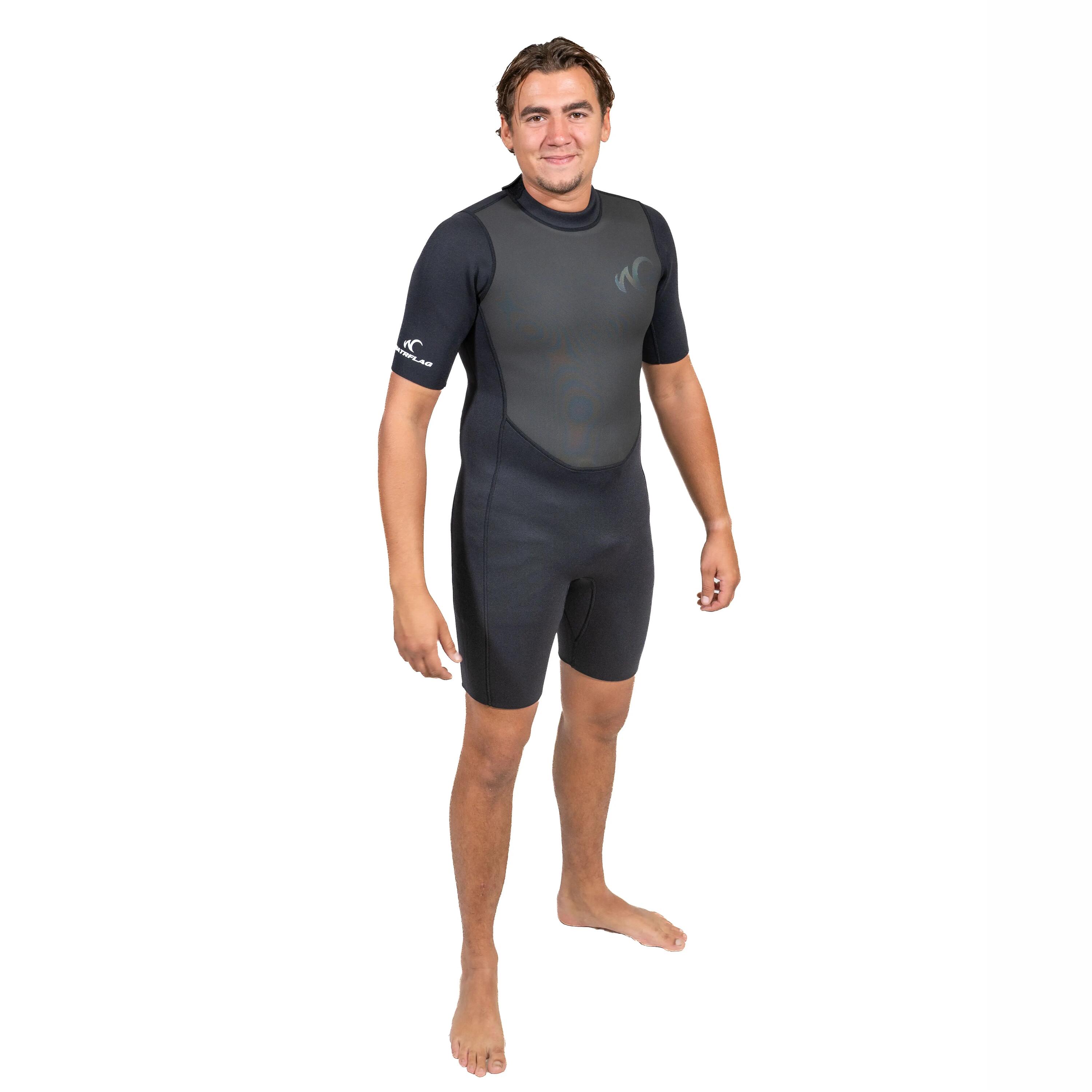 Shorty Cairns FN homme – néoprène premium 3/2 mm – noir 3/7