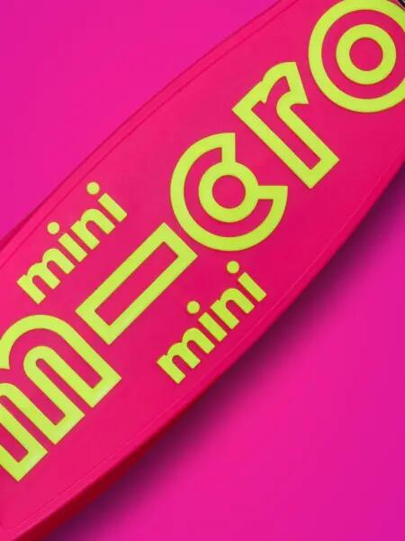 Trottinette enfant 3 roues - Mini  Deluxe Néon LED - Flamingo Yellow 7/7