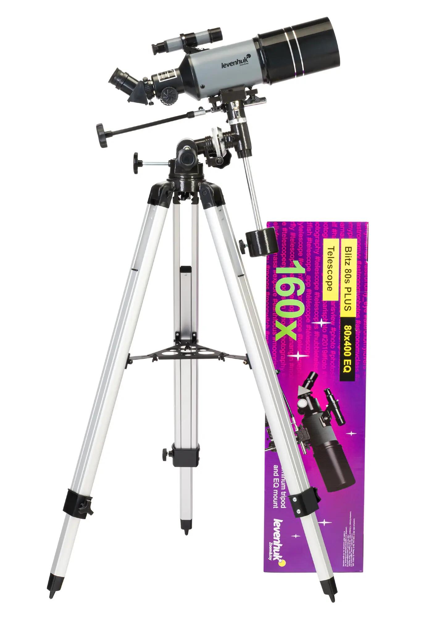 Levenhuk Blitz 80s PLUS refractor telescope 2/12