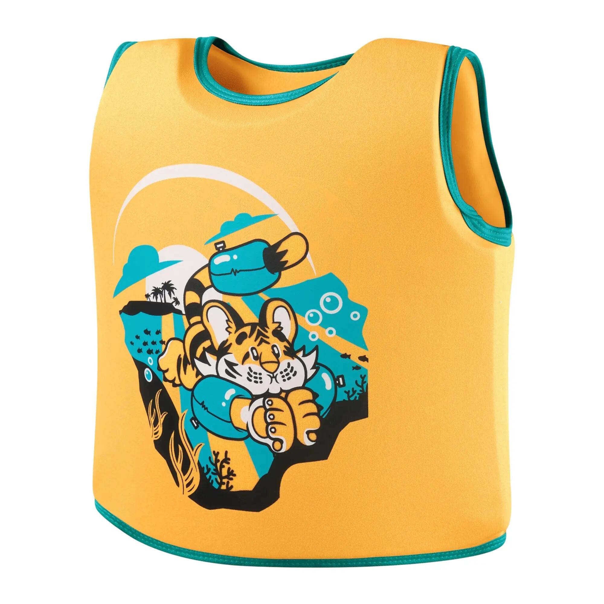 Bambini Tigre Gilet Da Bagno Speedo Arancio 3/5