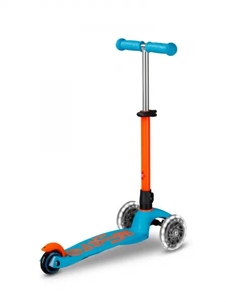 Trottinette enfant 3 roues - Mini  Deluxe Néon LED - Sunset Orange 5/7