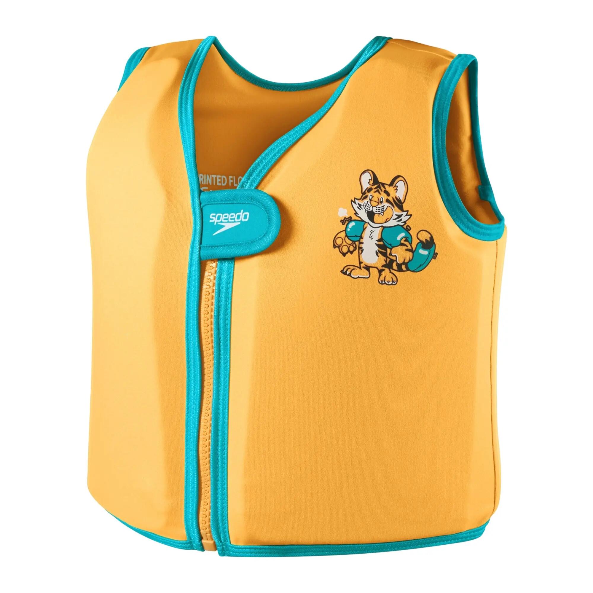 Bambini Tigre Gilet Da Bagno Speedo Arancio 2/5