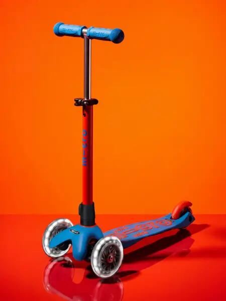 Trottinette enfant 3 roues - Mini  Deluxe Néon LED - Flashing Red 2/7